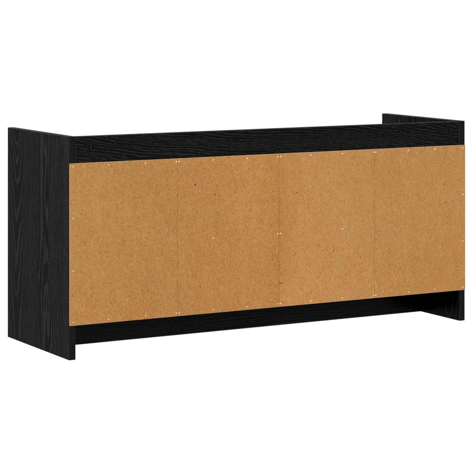 Meuble TV 102 x 33 x 47 cm Chêne noir Bois d'ingénierie