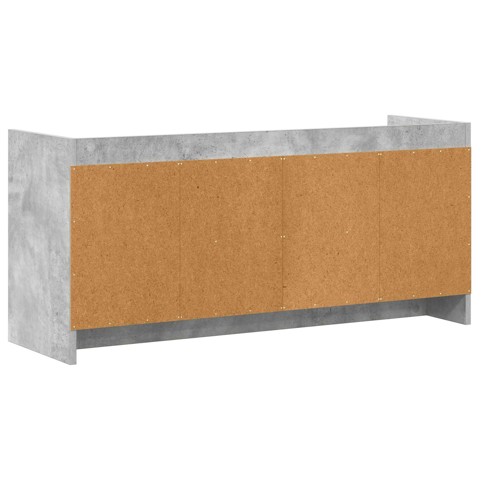 Meuble TV 102 x 33 x 47 cm Gris béton Bois d'ingénierie