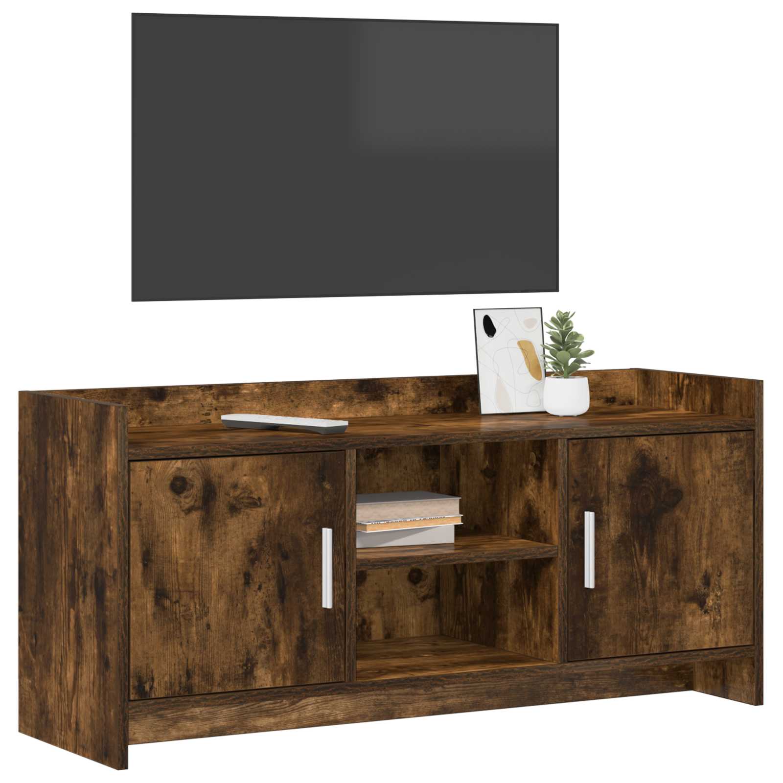 Meuble TV 102 x 33 x 47 cm Chêne fumé Bois d'ingénierie