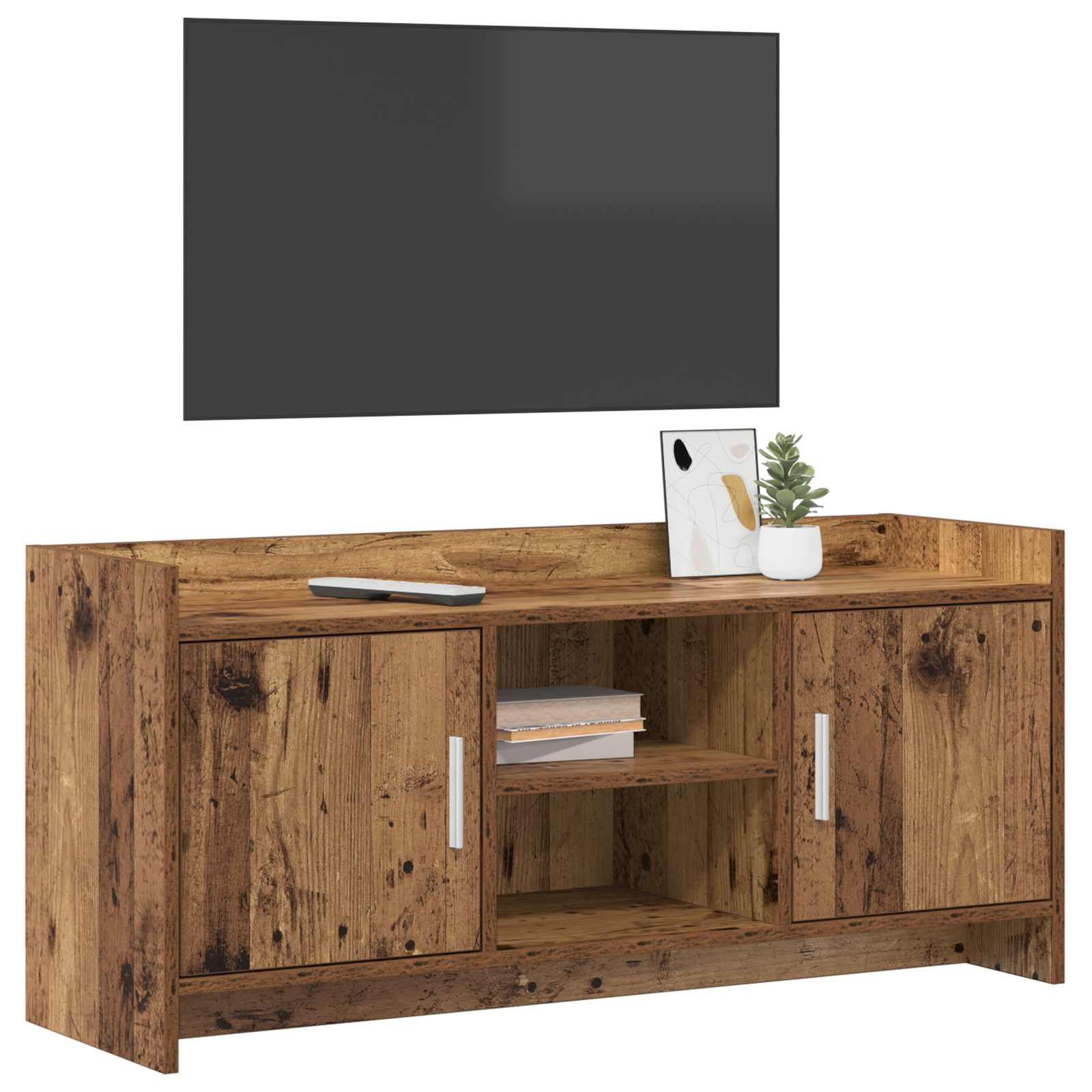Meuble TV 102 x 33 x 47 cm Bois ancien Bois d'ingénierie