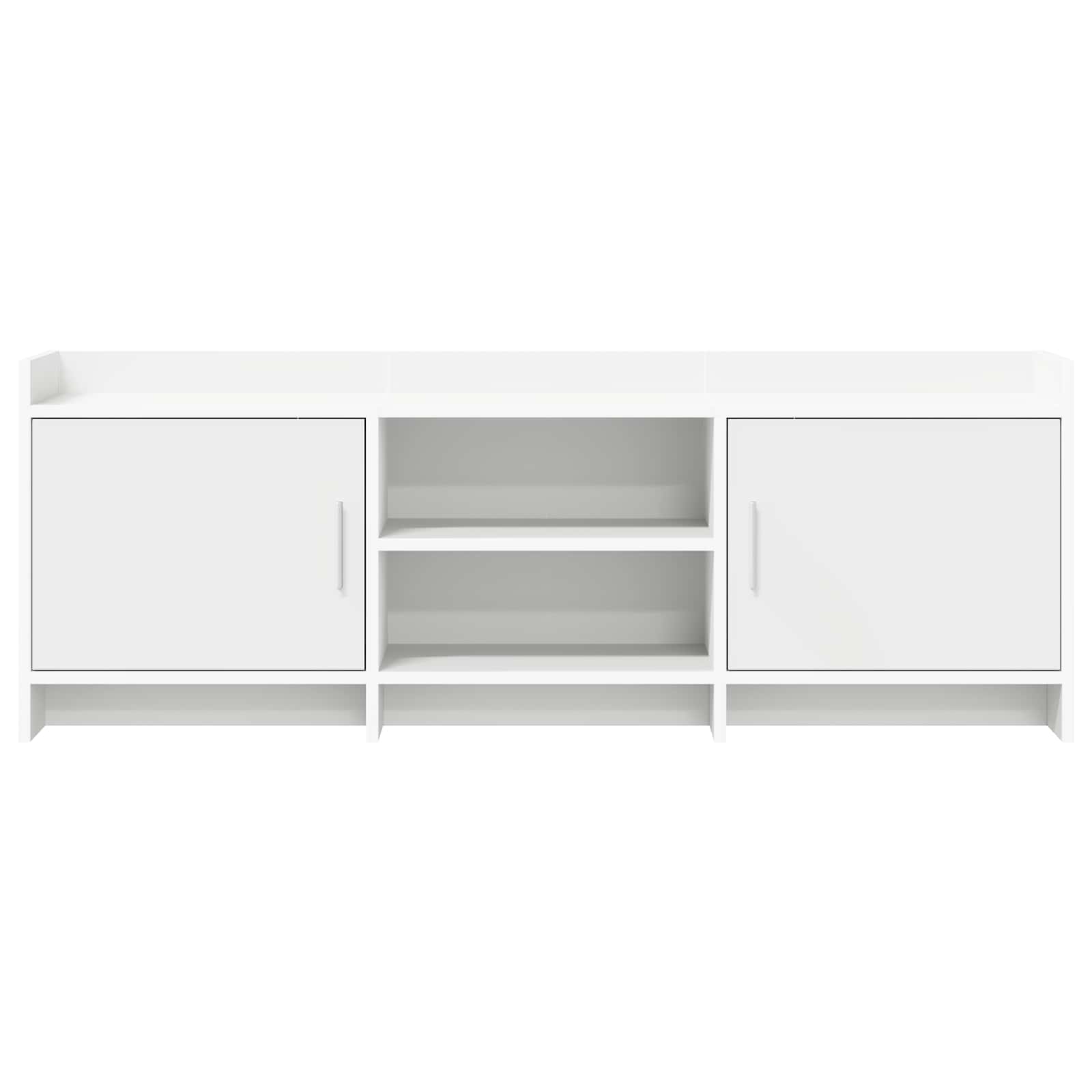 Meuble TV 130 x 33 x 47 cm Blanc Bois d'ingénierie