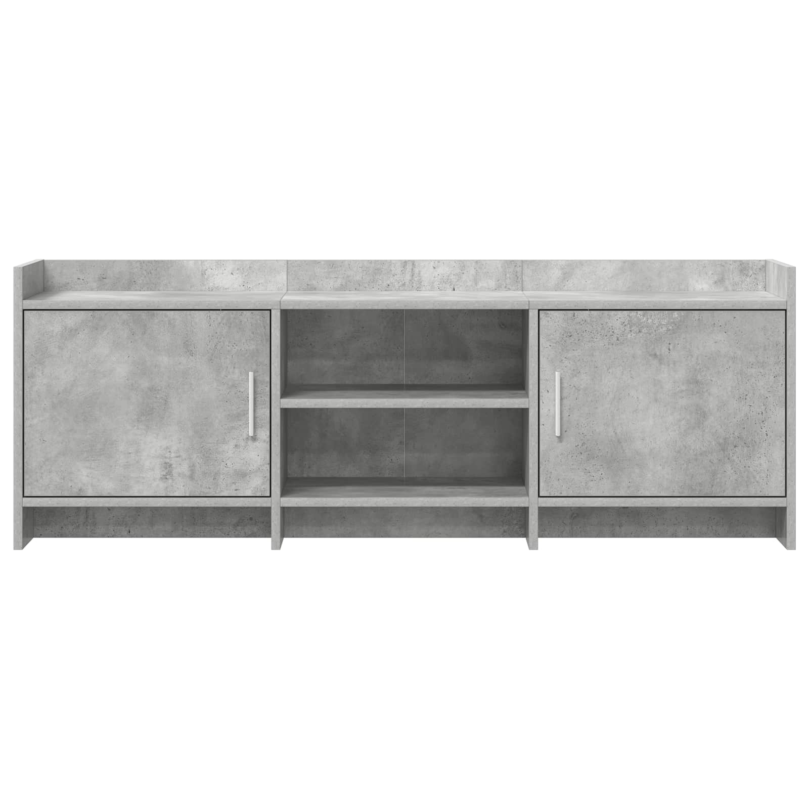 Meuble TV 130 x 33 x 47 cm Gris béton Bois d'ingénierie