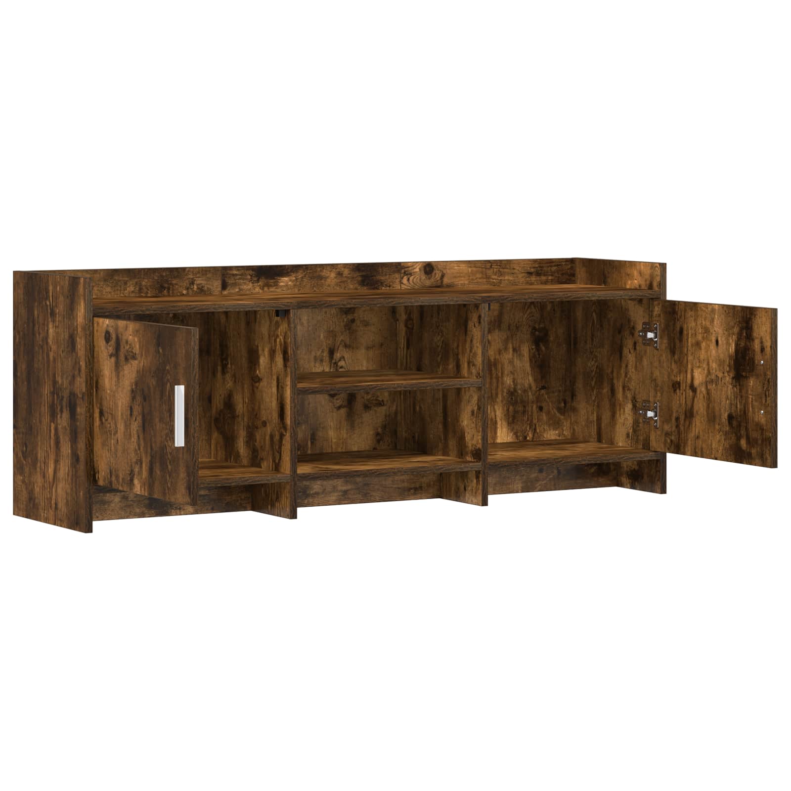 Meuble TV 130 x 33 x 47 cm Chêne fumé Bois d'ingénierie