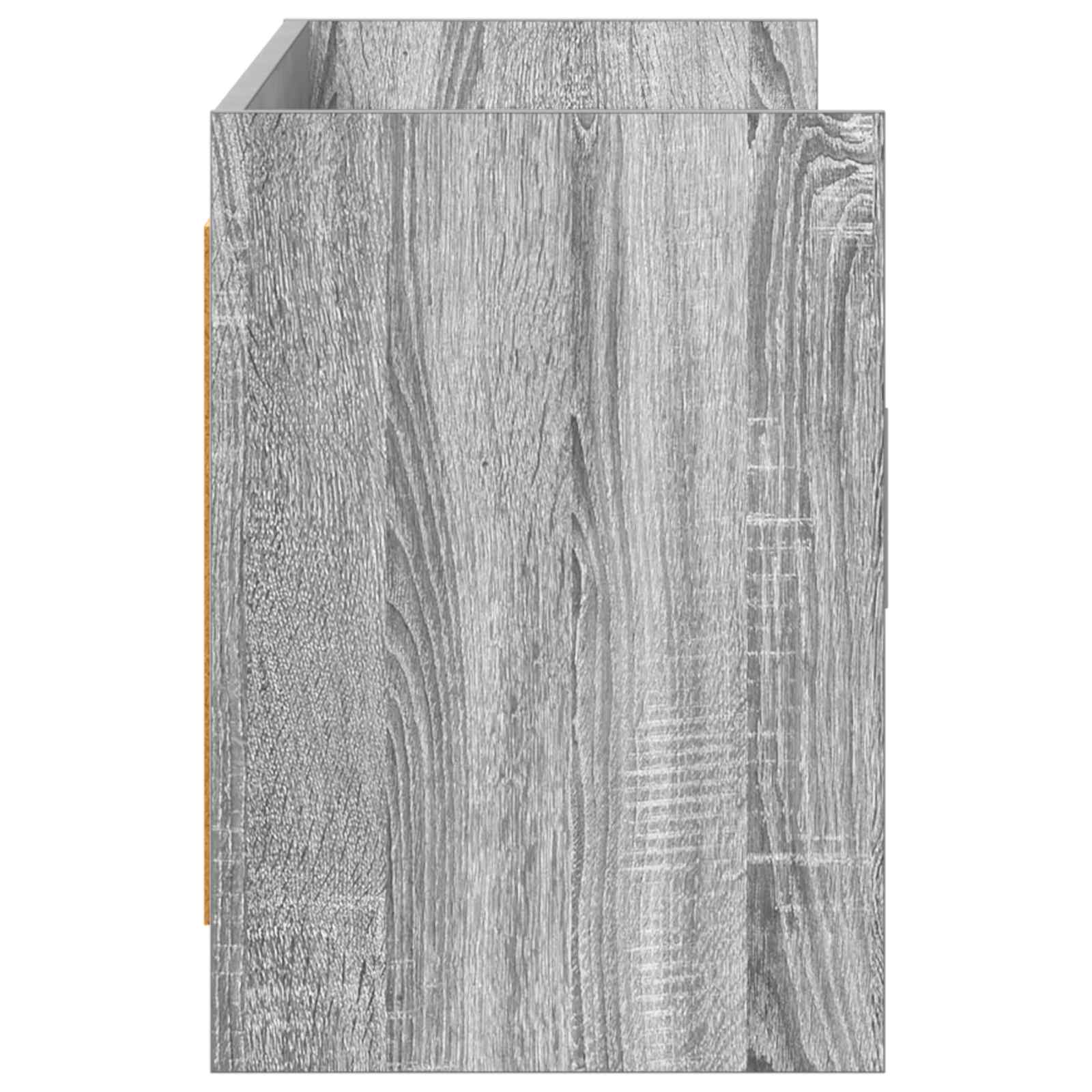 Meuble TV 130 x 33 x 47 cm Sonoma gris Bois d'ingénierie