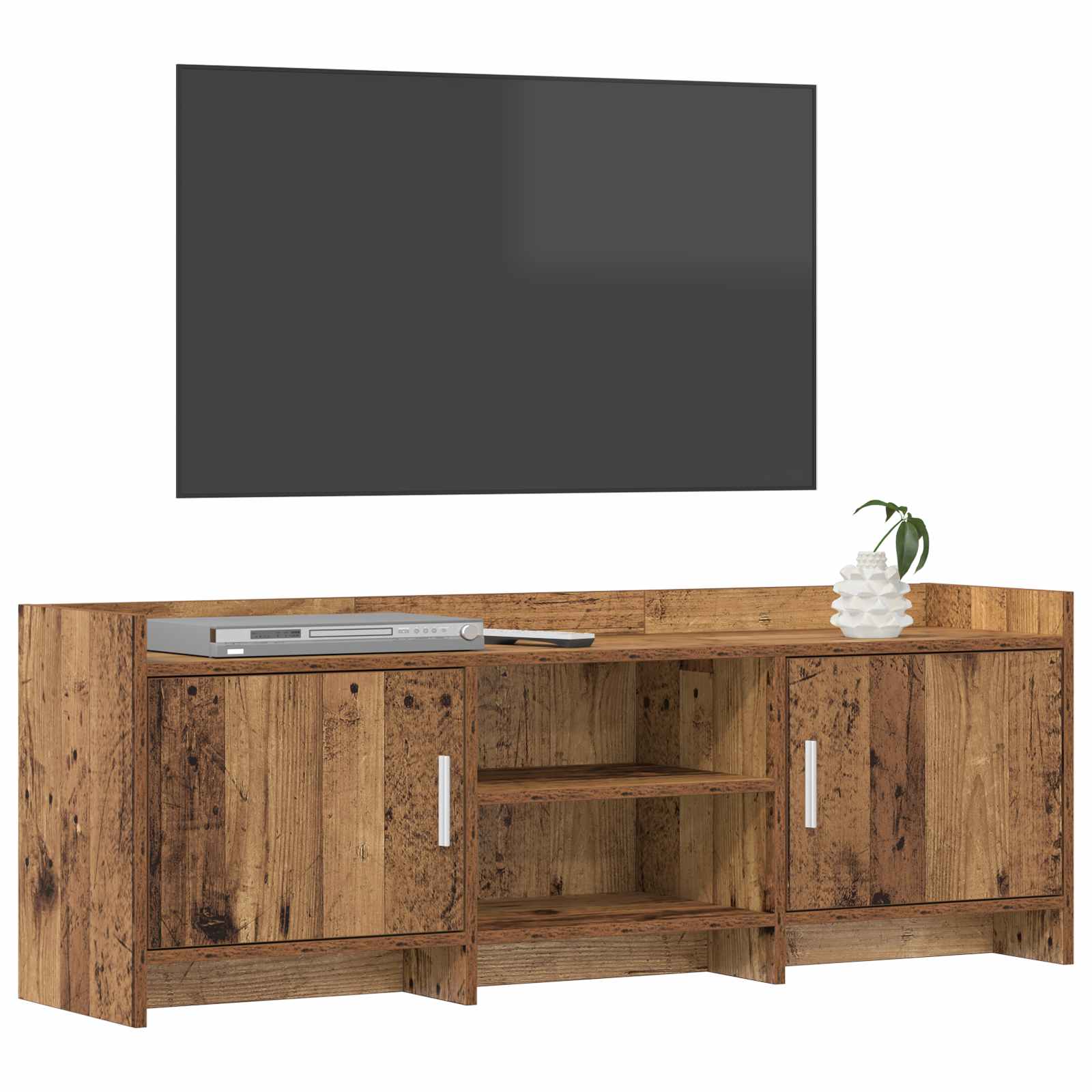 Meuble TV 130 x 33 x 47 cm Bois ancien Bois d'ingénierie