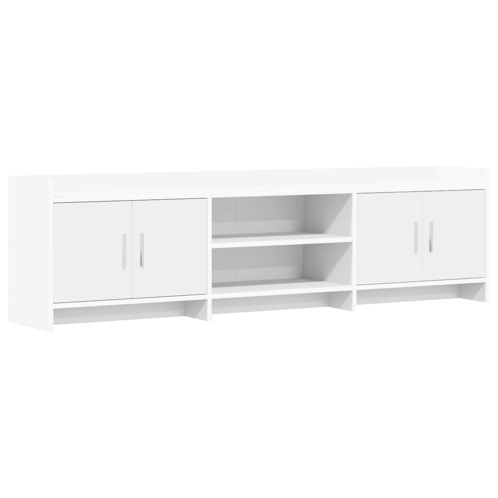Meuble TV 168 x 33 x 47 cm Blanc Bois d'ingénierie