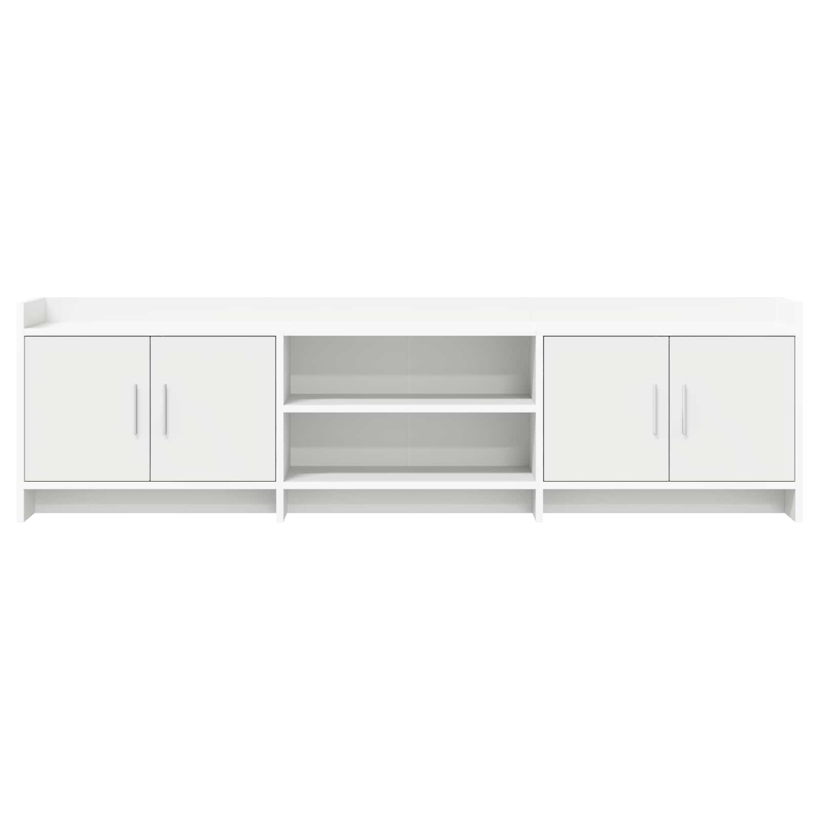Meuble TV 168 x 33 x 47 cm Blanc Bois d'ingénierie