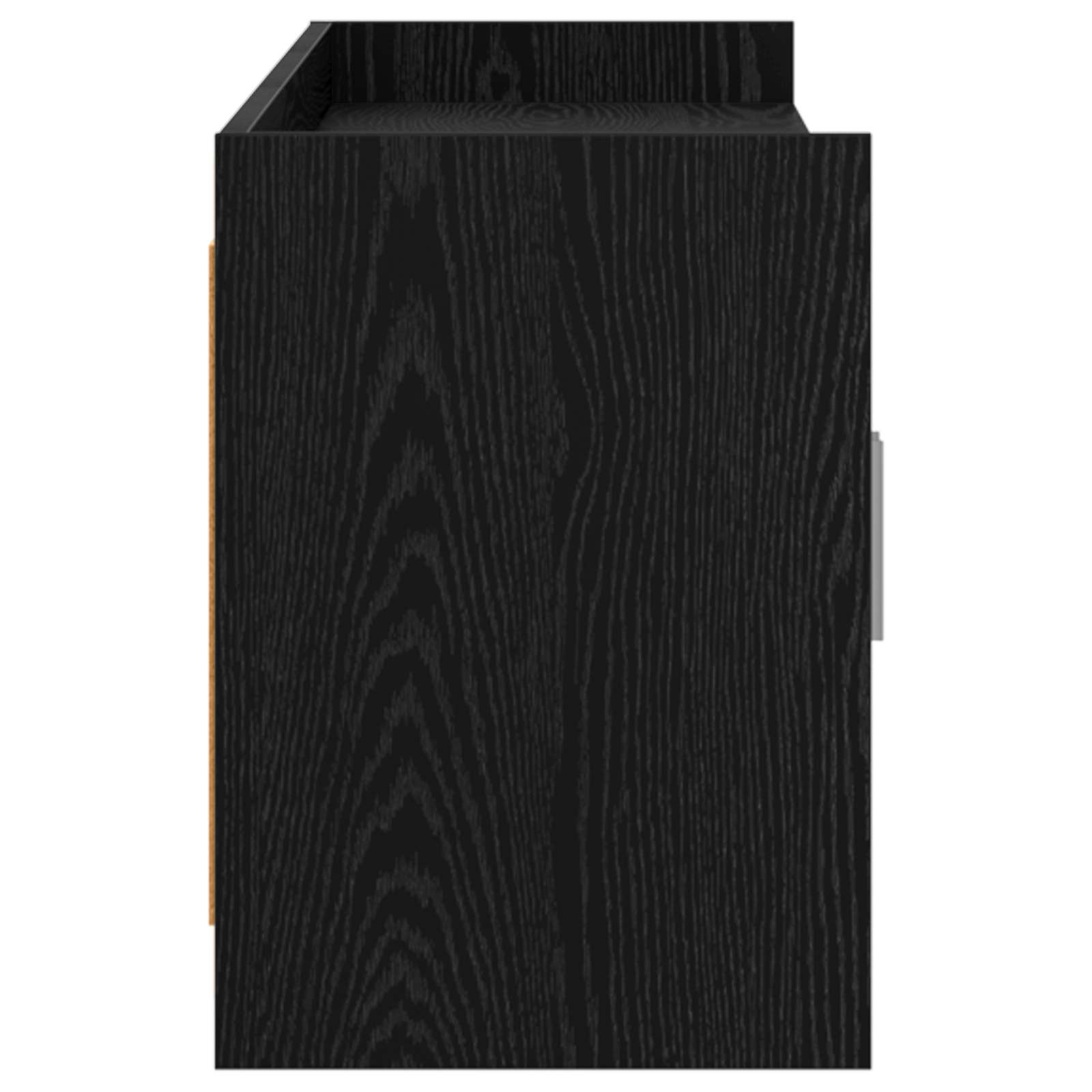 Meuble TV 168 x 33 x 47 cm Chêne noir Bois d'ingénierie