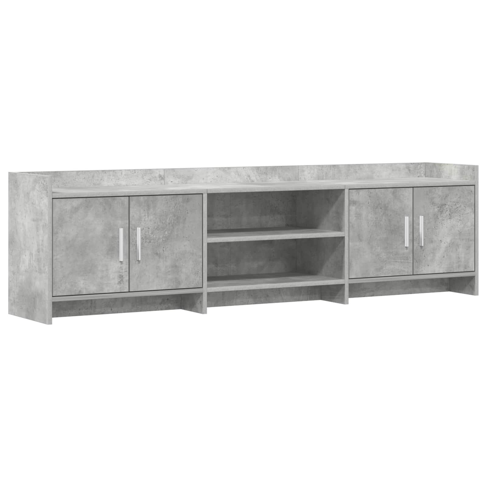 Meuble TV 168 x 33 x 47 cm Gris béton Bois d'ingénierie