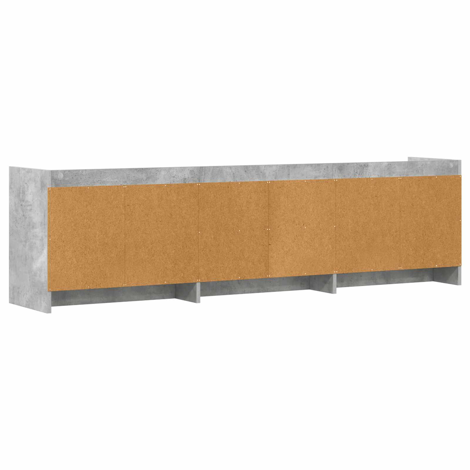 Meuble TV 168 x 33 x 47 cm Gris béton Bois d'ingénierie