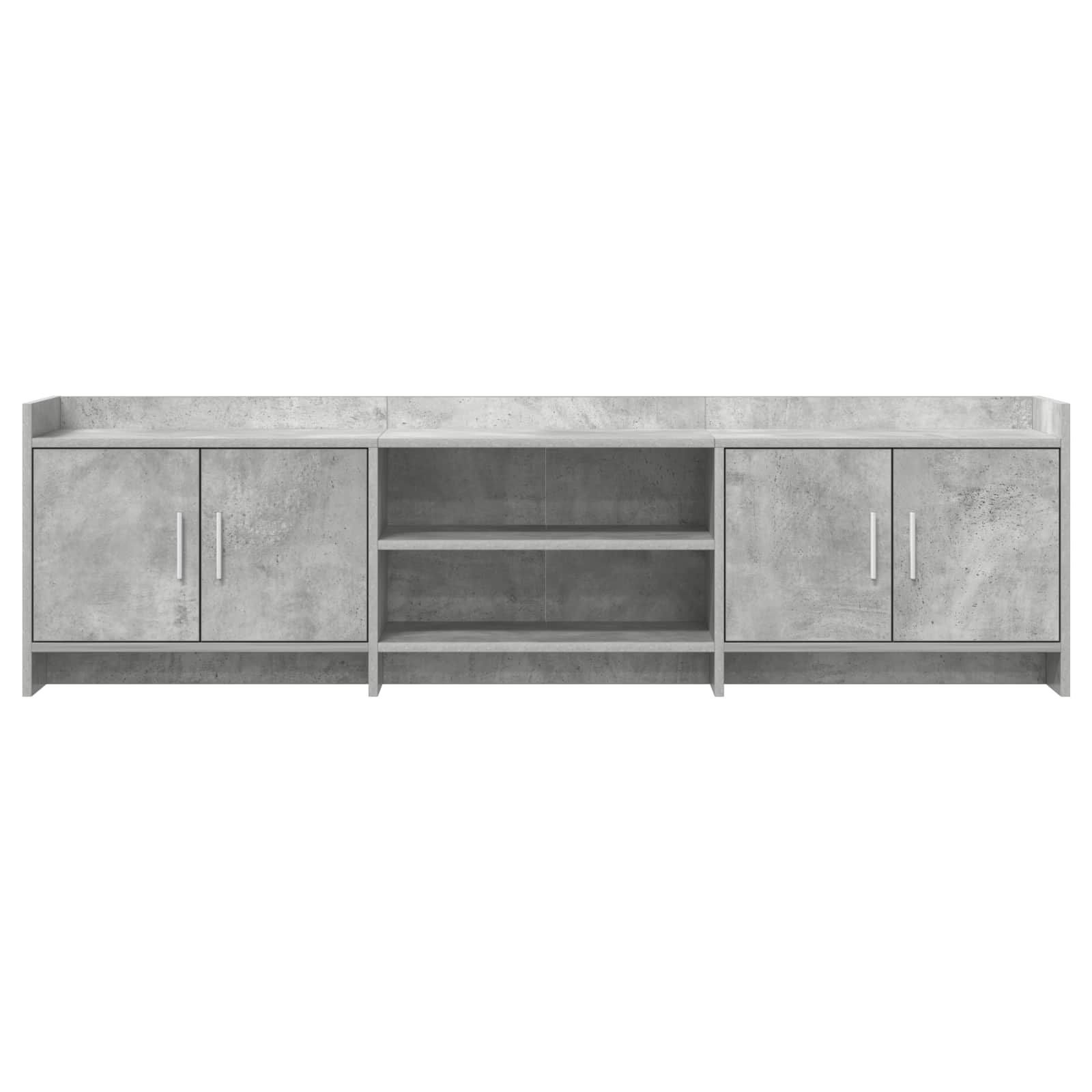 Meuble TV 168 x 33 x 47 cm Gris béton Bois d'ingénierie