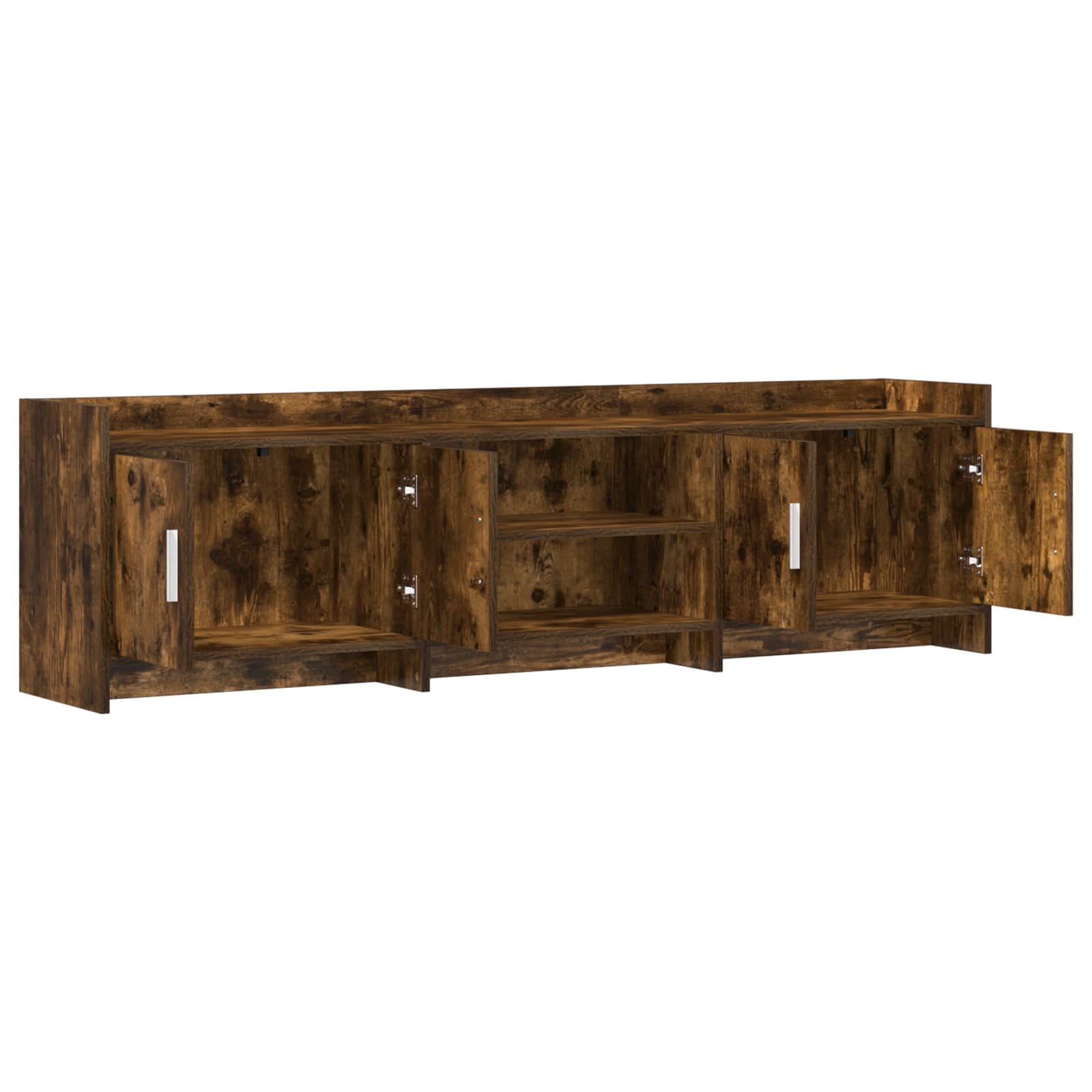 Meuble TV 168 x 33 x 47 cm Chêne fumé Bois d'ingénierie