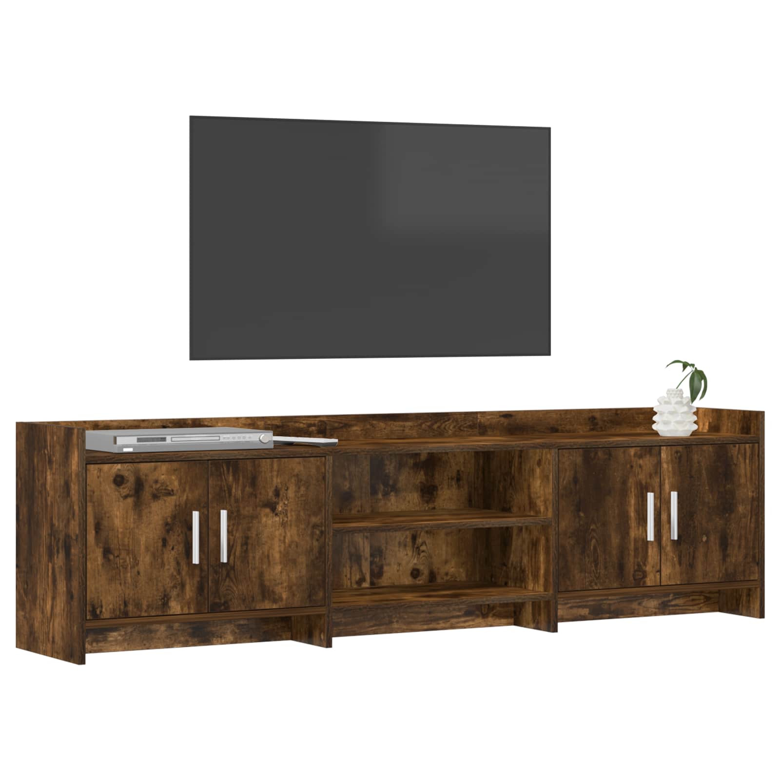 Meuble TV 168 x 33 x 47 cm Chêne fumé Bois d'ingénierie