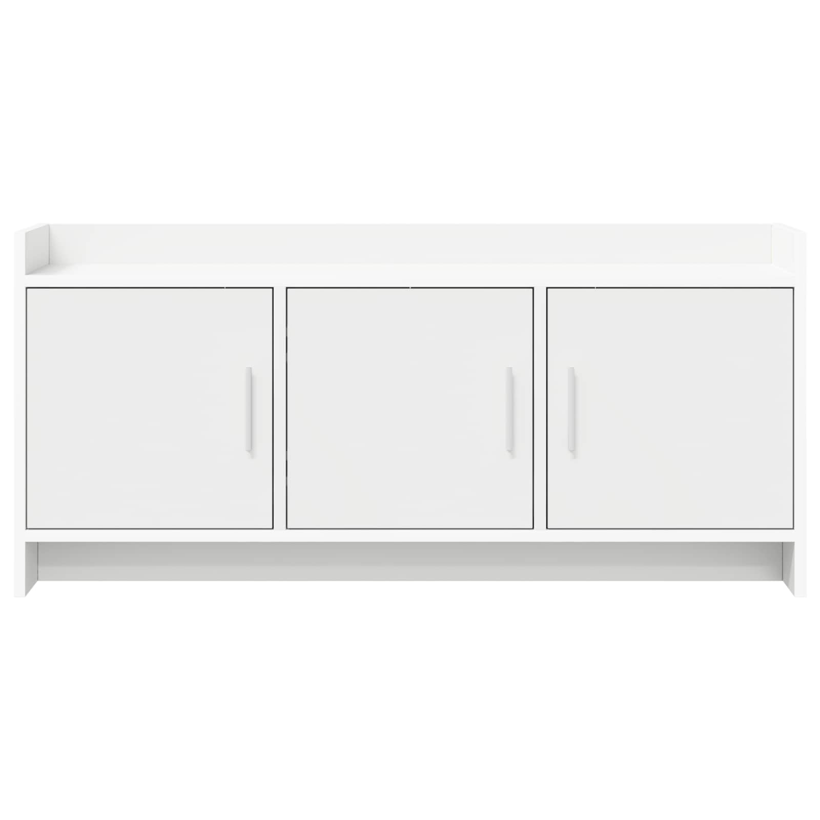 Meuble TV 102 x 33 x 47 cm Blanc Bois d'ingénierie