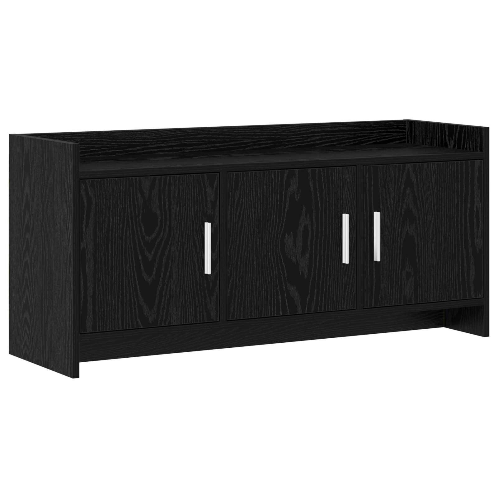 Meuble TV 102 x 33 x 47 cm Chêne noir Bois d'ingénierie