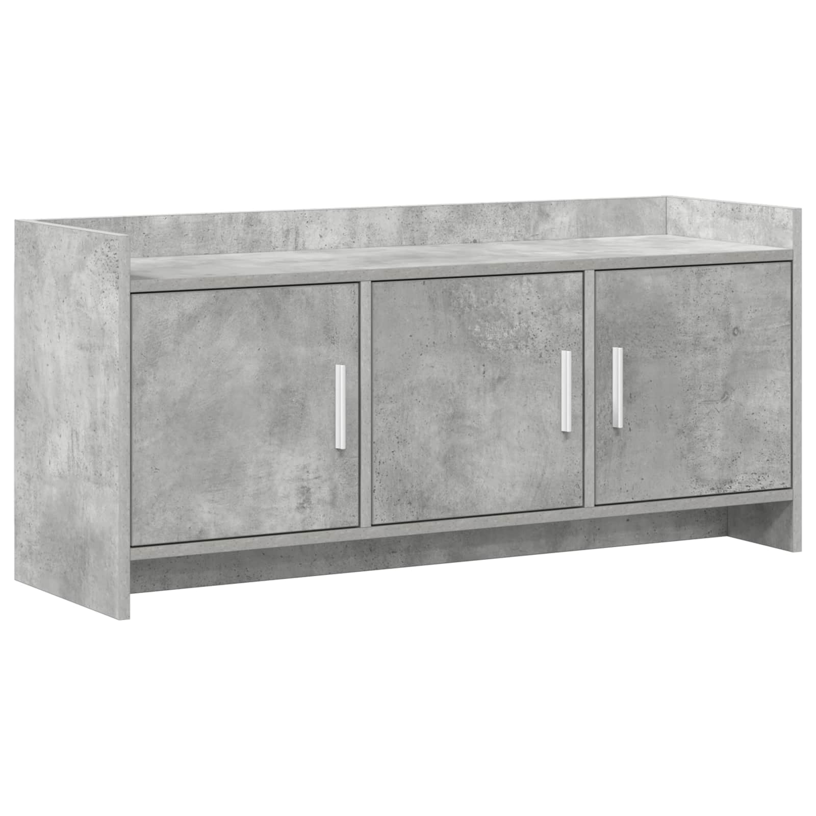 Meuble TV 102 x 33 x 47 cm Gris béton Bois d'ingénierie