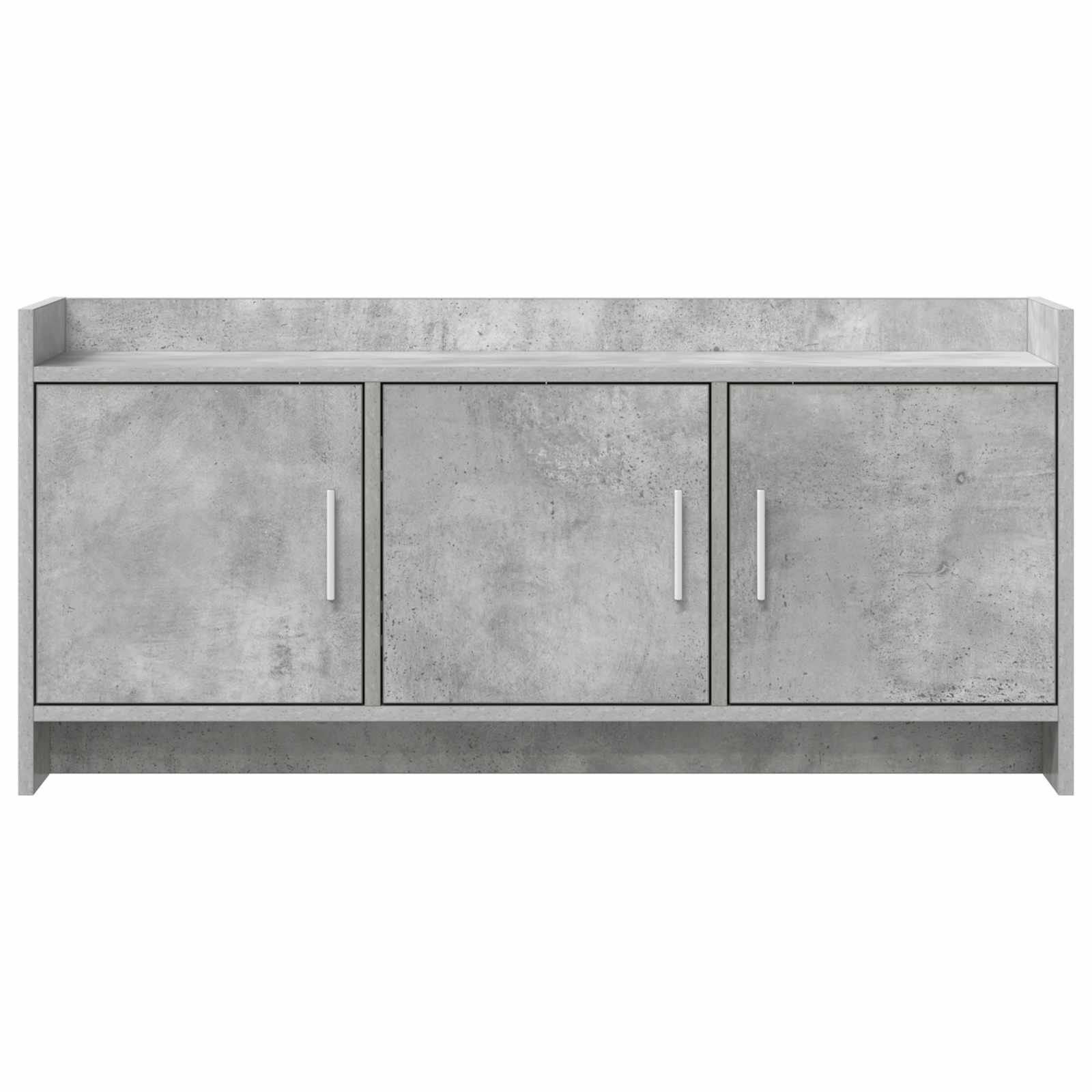 Meuble TV 102 x 33 x 47 cm Gris béton Bois d'ingénierie
