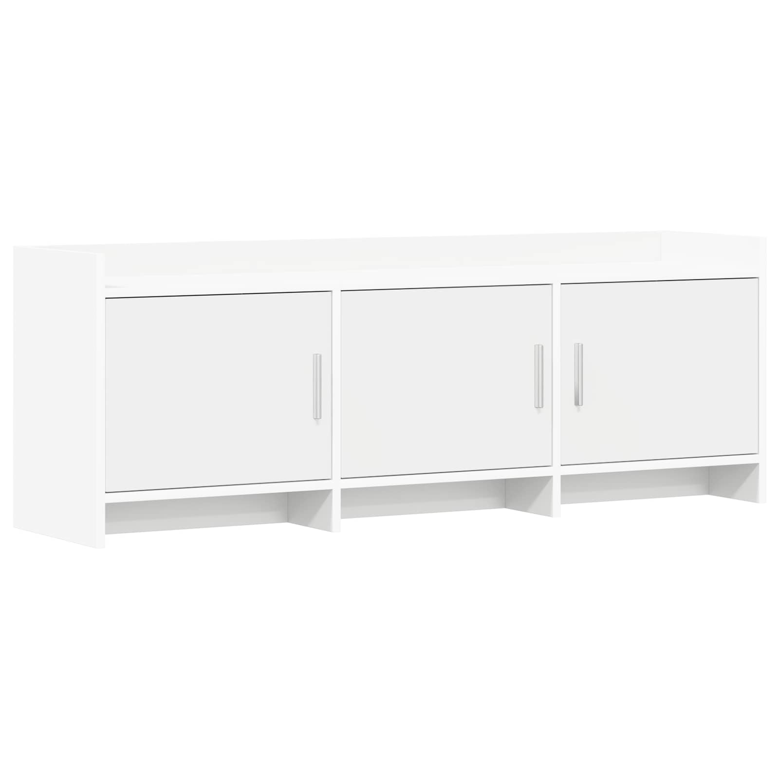 Meuble TV 130 x 33 x 47 cm Blanc Bois d'ingénierie