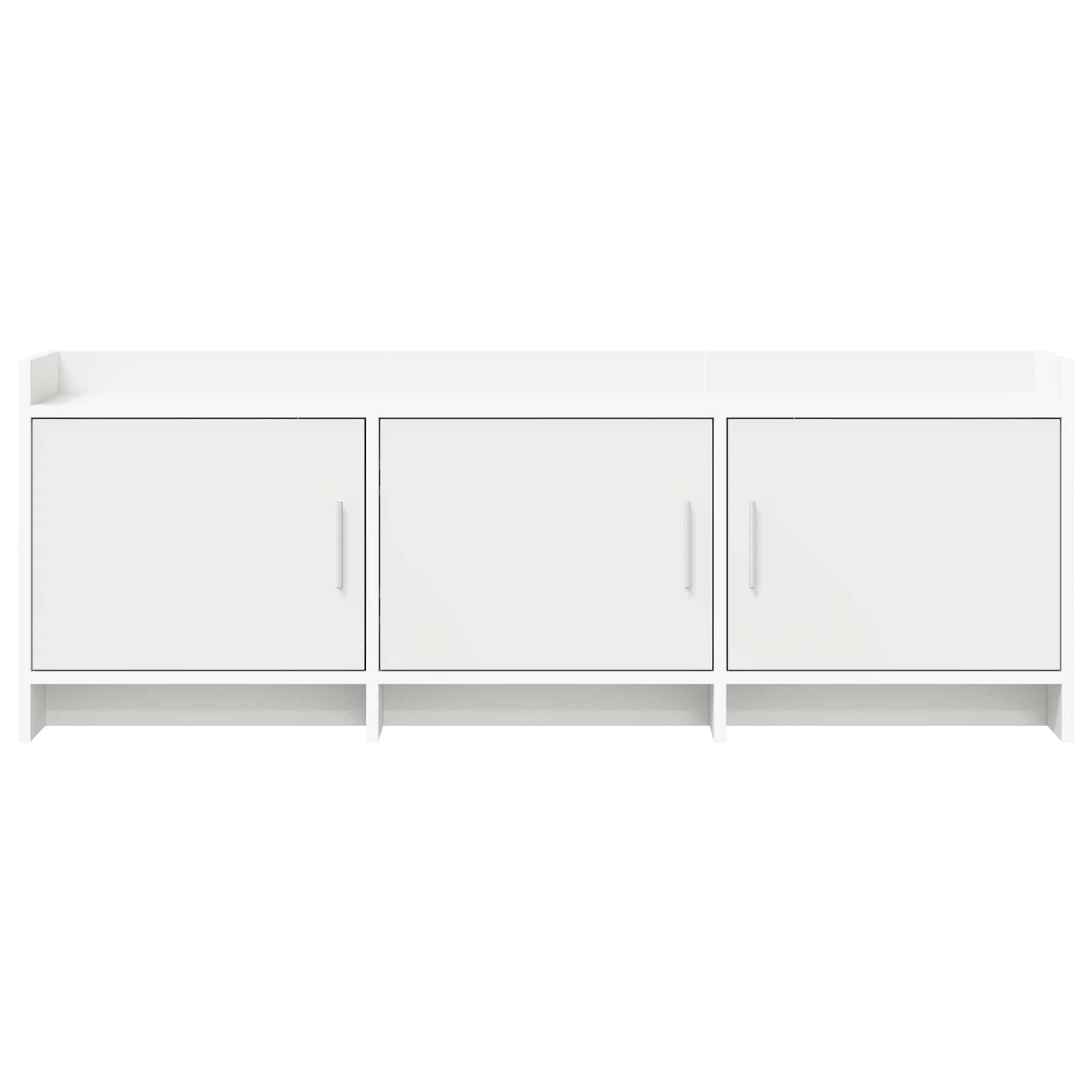 Meuble TV 130 x 33 x 47 cm Blanc Bois d'ingénierie