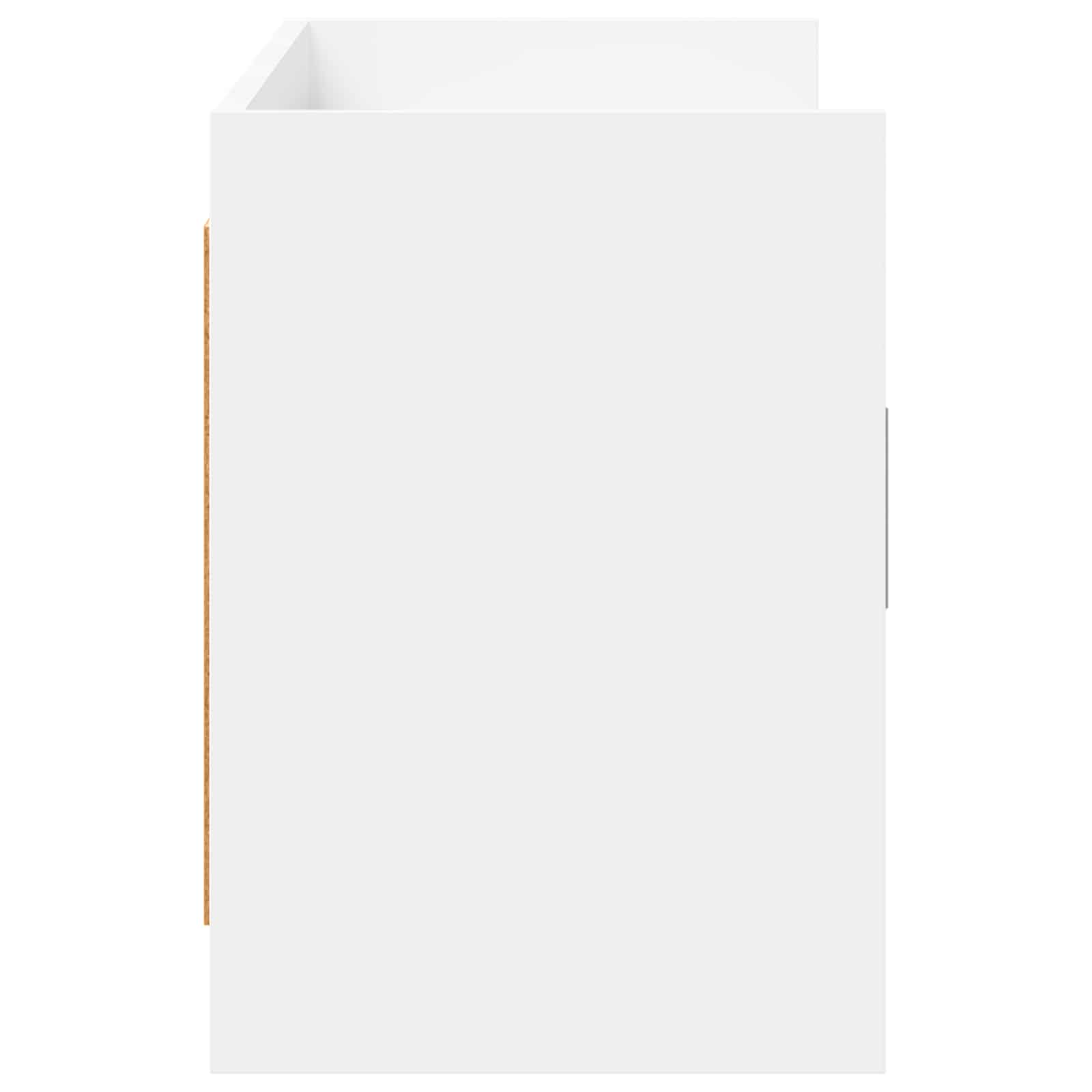 Meuble TV 130 x 33 x 47 cm Blanc Bois d'ingénierie