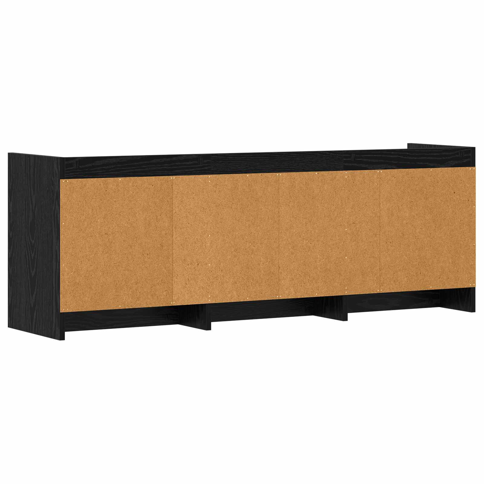 Meuble TV 130 x 33 x 47 cm Chêne noir Bois d'ingénierie