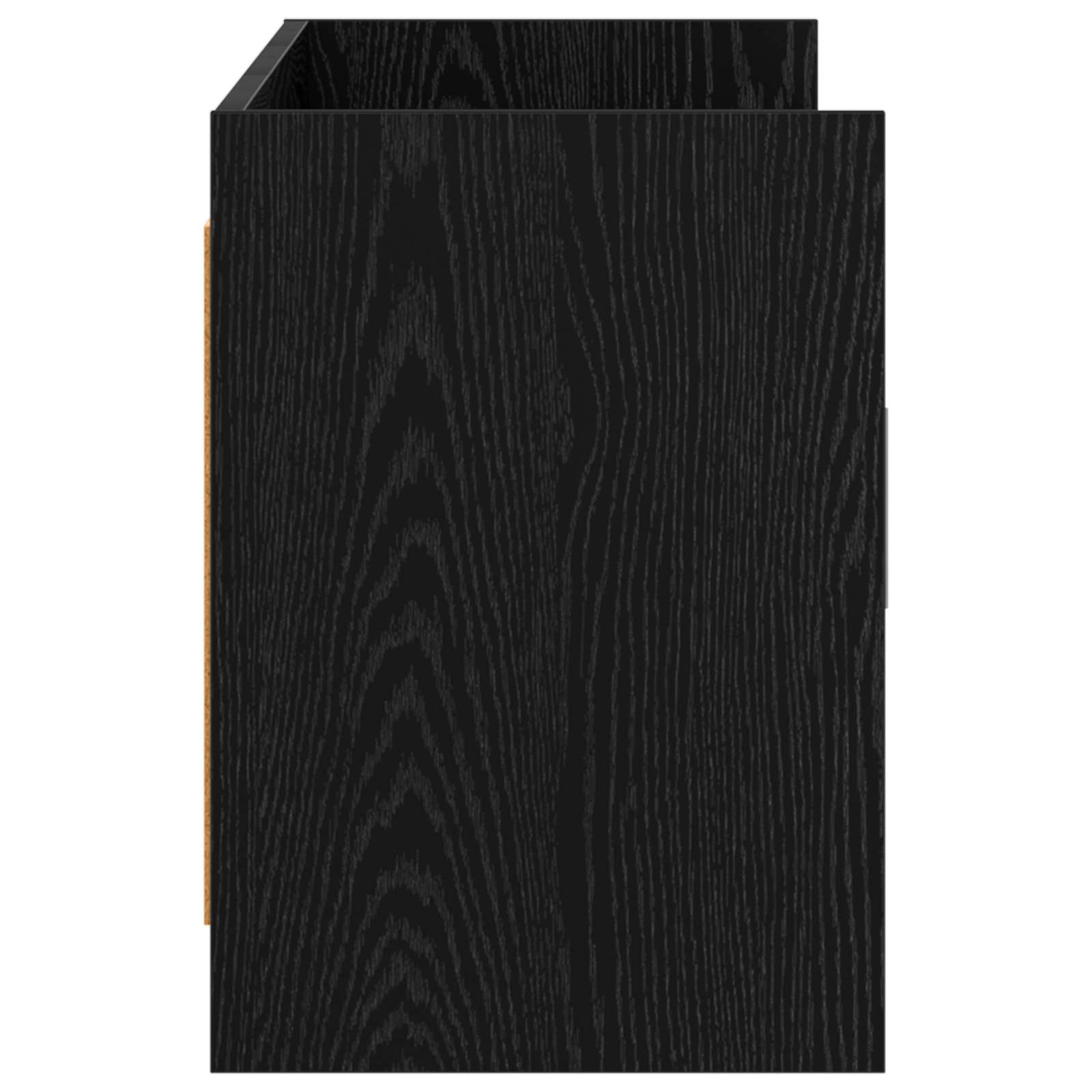 Meuble TV 130 x 33 x 47 cm Chêne noir Bois d'ingénierie