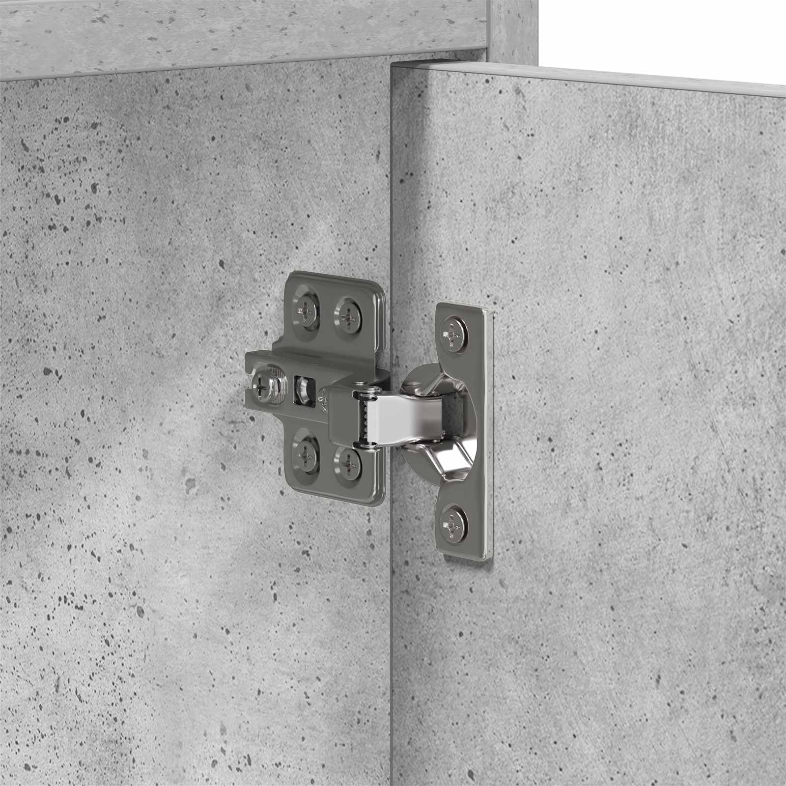 Meuble TV 130 x 33 x 47 cm Gris béton Bois d'ingénierie