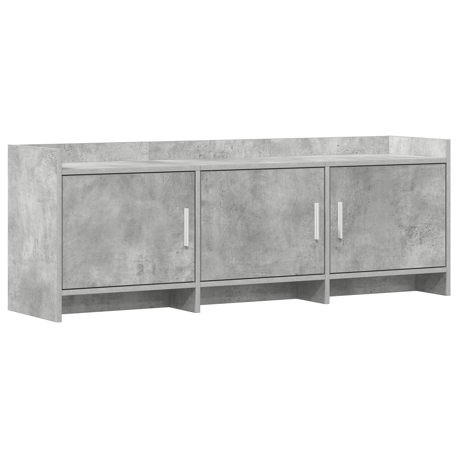 Meuble TV 130 x 33 x 47 cm Gris béton Bois d'ingénierie