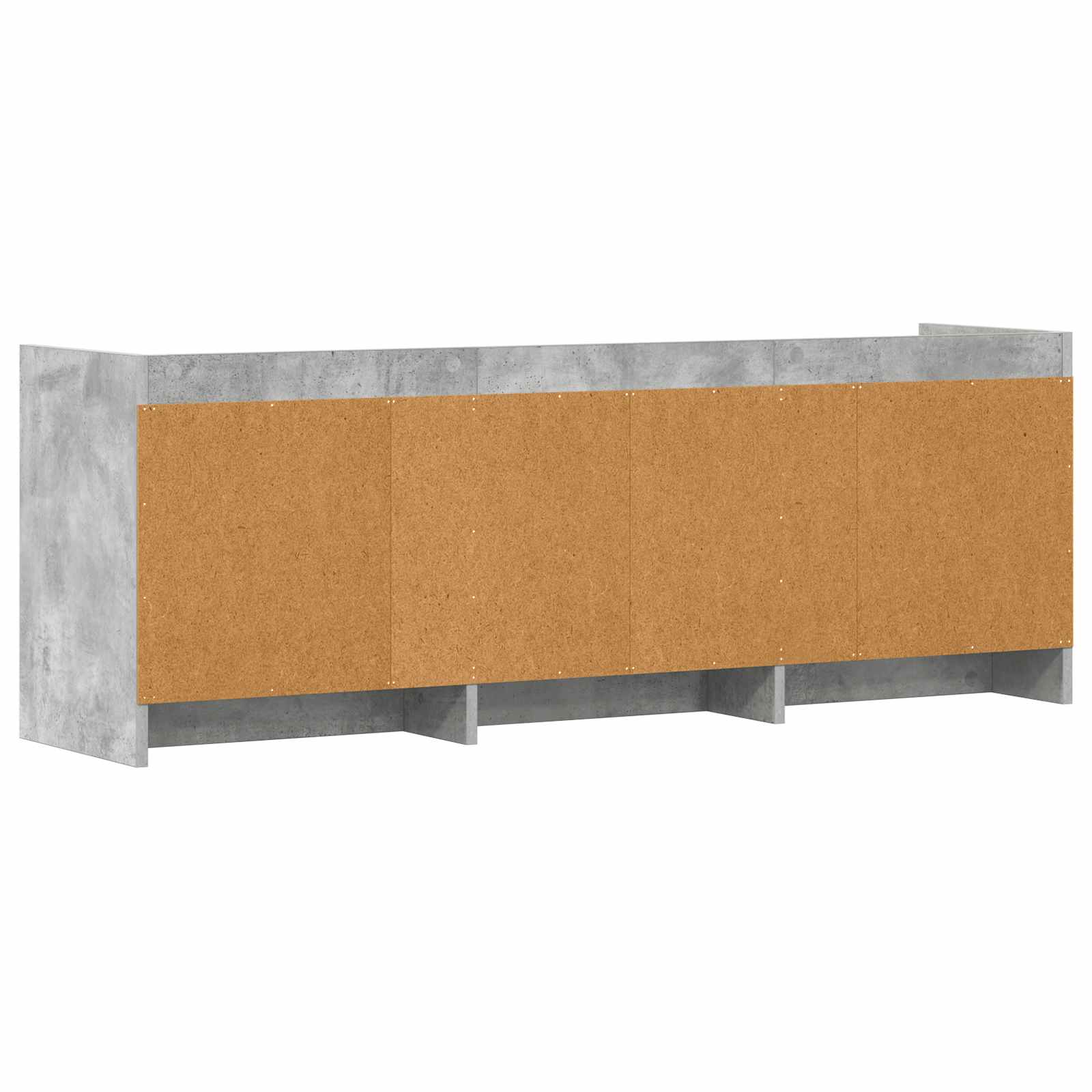 Meuble TV 130 x 33 x 47 cm Gris béton Bois d'ingénierie