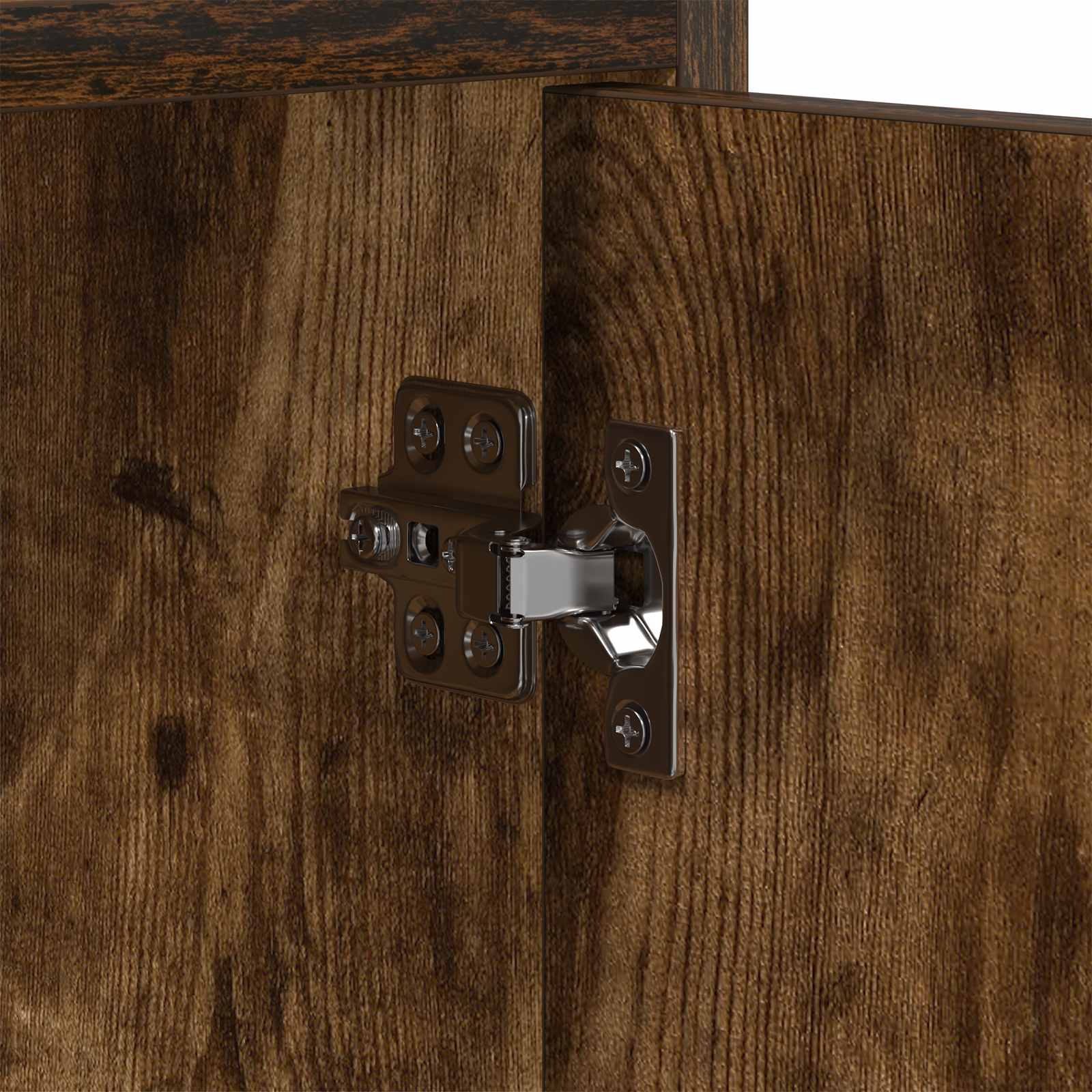 Meuble TV 130 x 33 x 47 cm Chêne fumé Bois d'ingénierie