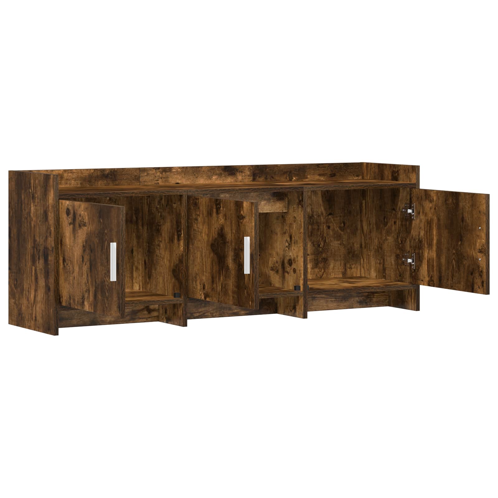 Meuble TV 130 x 33 x 47 cm Chêne fumé Bois d'ingénierie