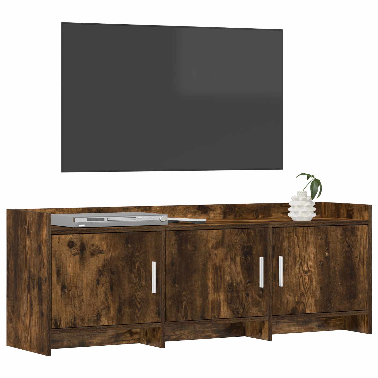 Meuble TV 130 x 33 x 47 cm Chêne fumé Bois d'ingénierie
