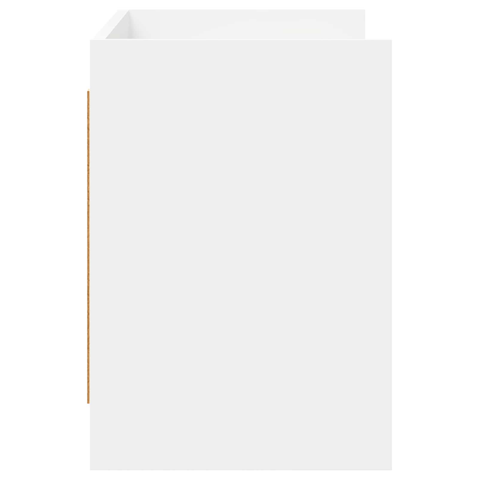 Meuble TV 100 x 33 x 47 cm Blanc Bois d'ingénierie