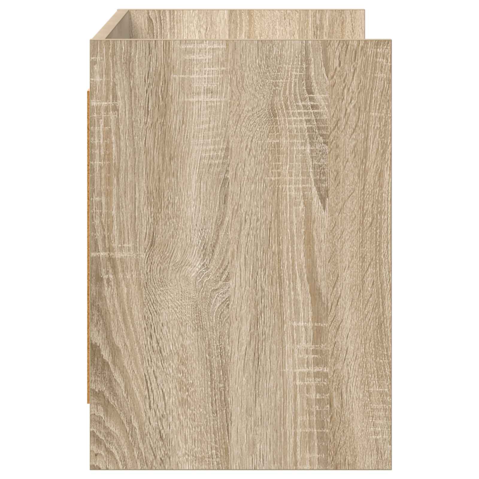 Meuble TV 100 x 33 x 47 cm Chêne Sonoma Bois d'ingénierie