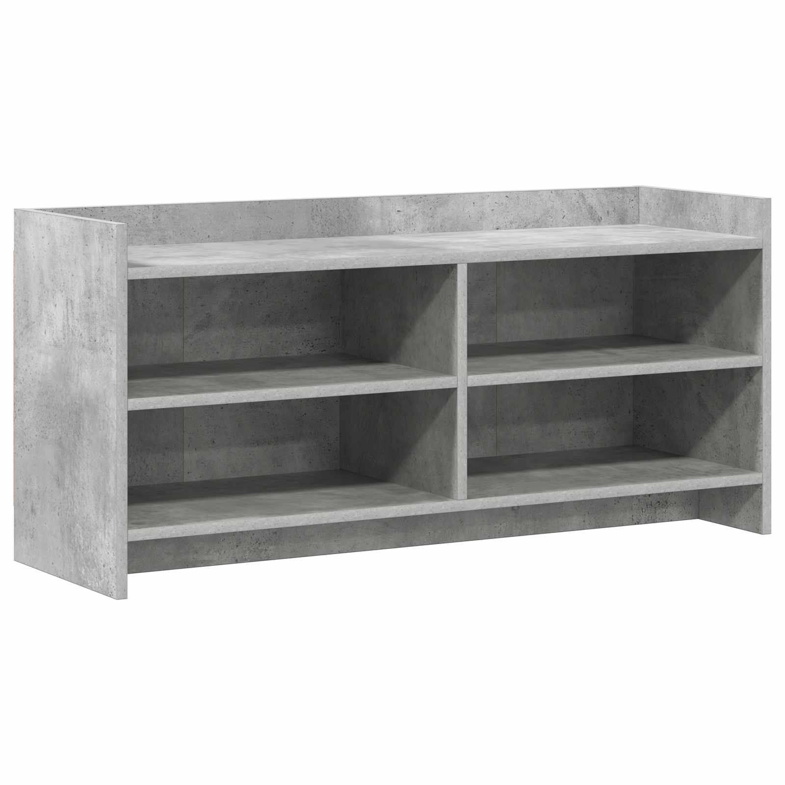 Meuble TV 100 x 33 x 47 cm Gris béton Bois d'ingénierie