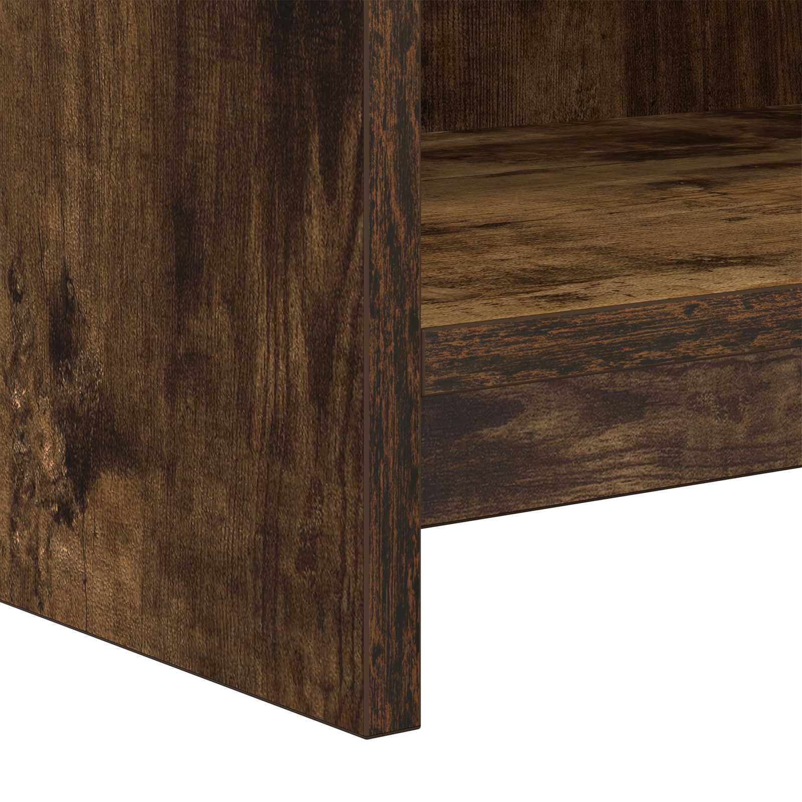 Meuble TV 100 x 33 x 47 cm Chêne fumé Bois d'ingénierie