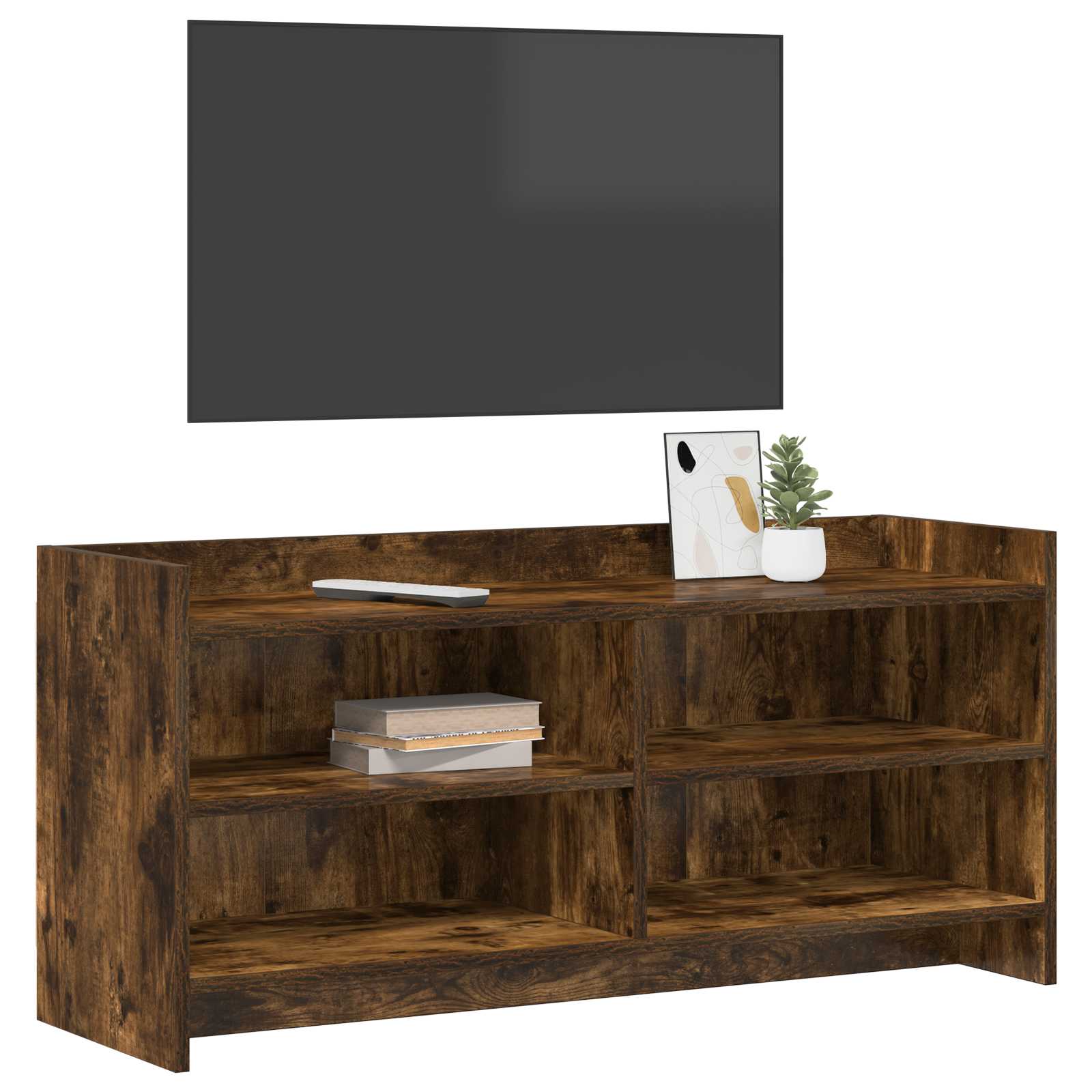 Meuble TV 100 x 33 x 47 cm Chêne fumé Bois d'ingénierie