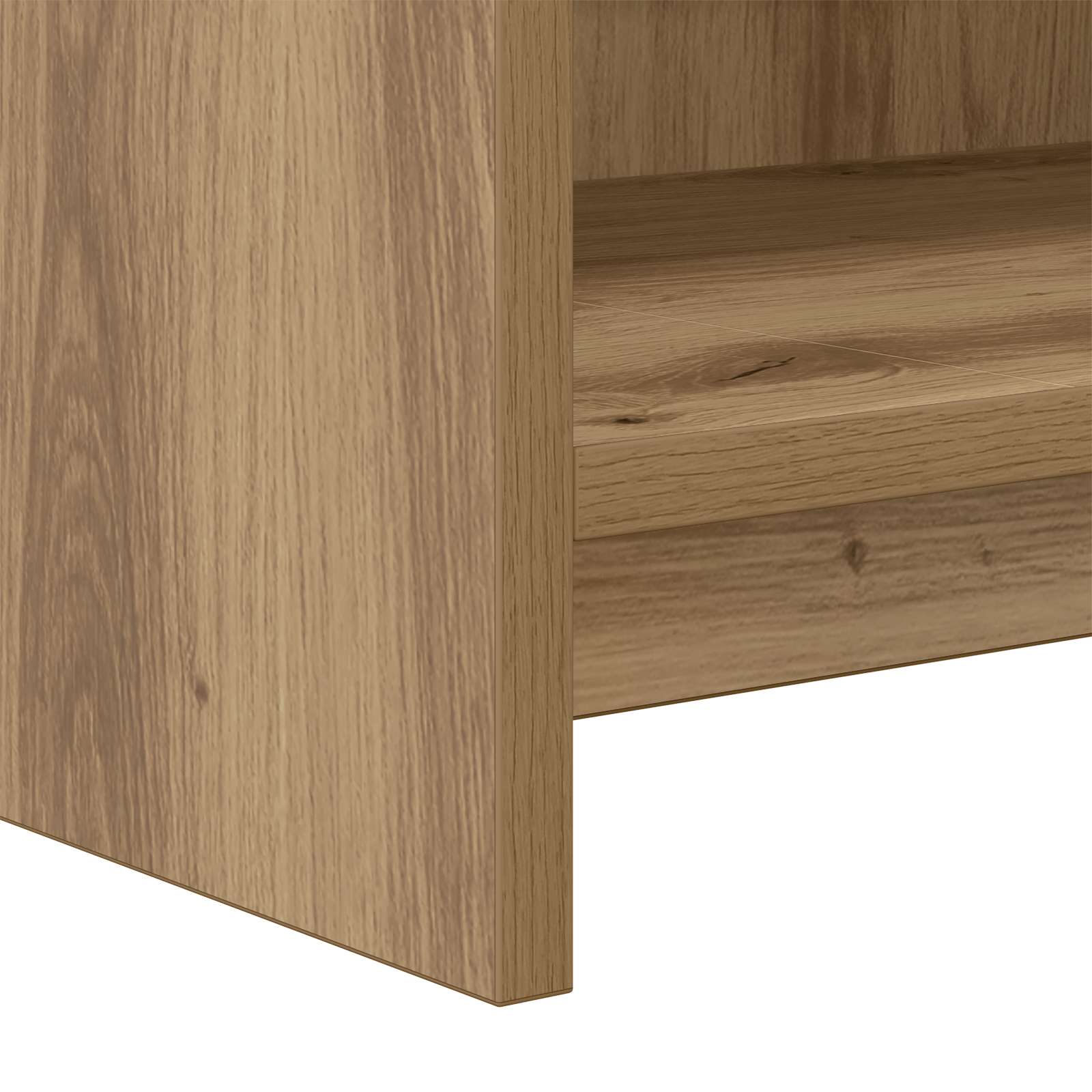 Meuble TV 100 x 33 x 47 cm Chêne artisanal Bois d'ingénierie