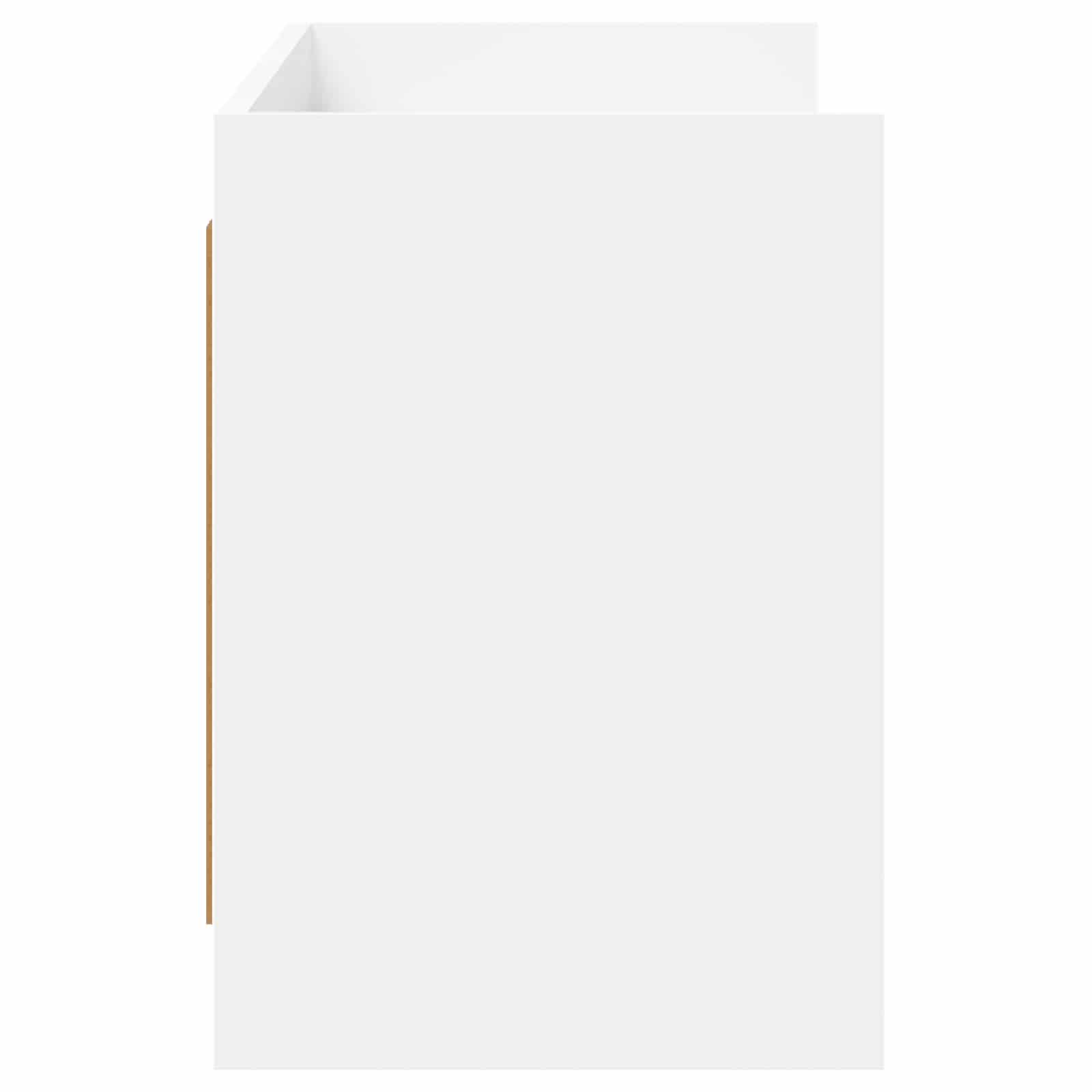 Meuble TV 135 x 33 x 47 cm Blanc Bois d'ingénierie