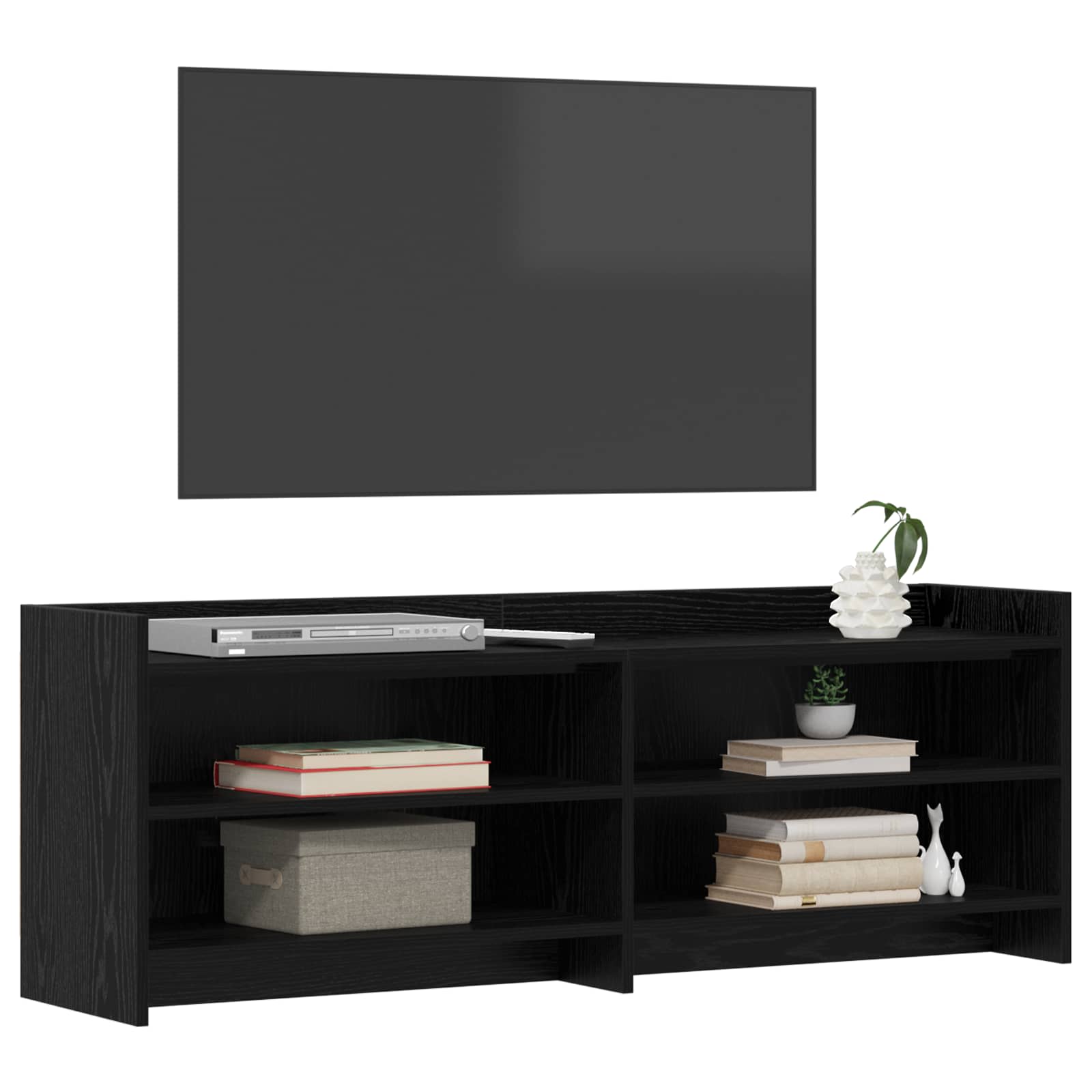 Meuble TV 135 x 33 x 47 cm Chêne noir Bois d'ingénierie
