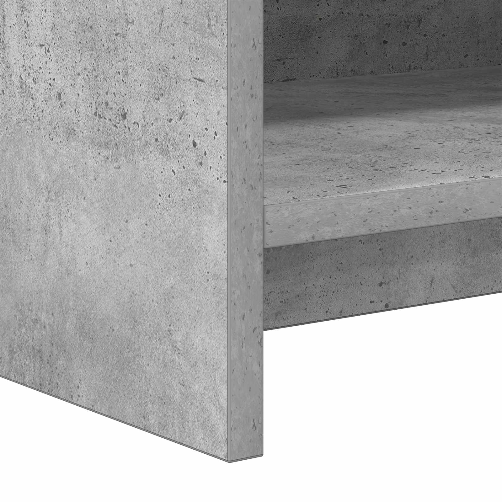 Meuble TV 135 x 33 x 47 cm Gris béton Bois d'ingénierie