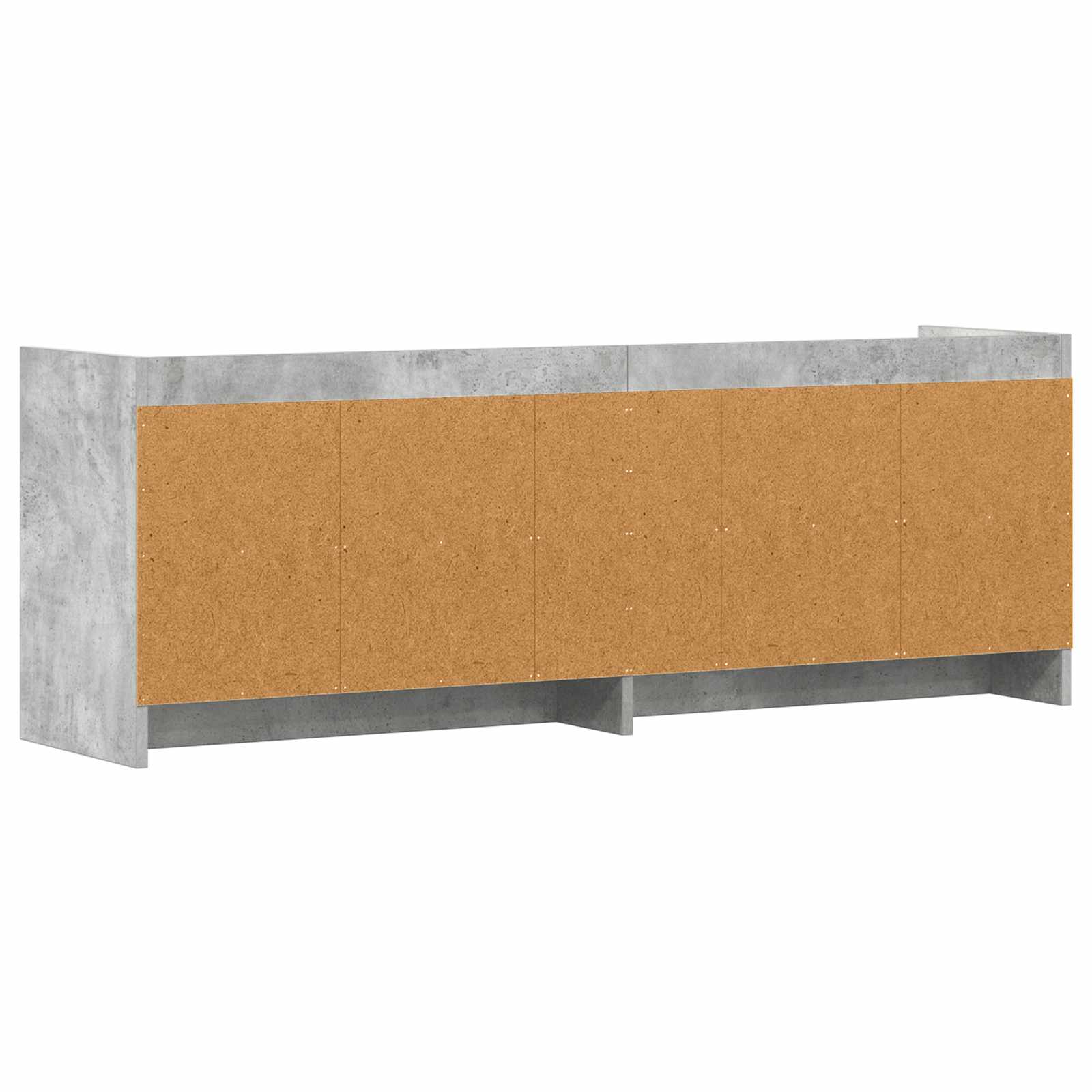 Meuble TV 135 x 33 x 47 cm Gris béton Bois d'ingénierie