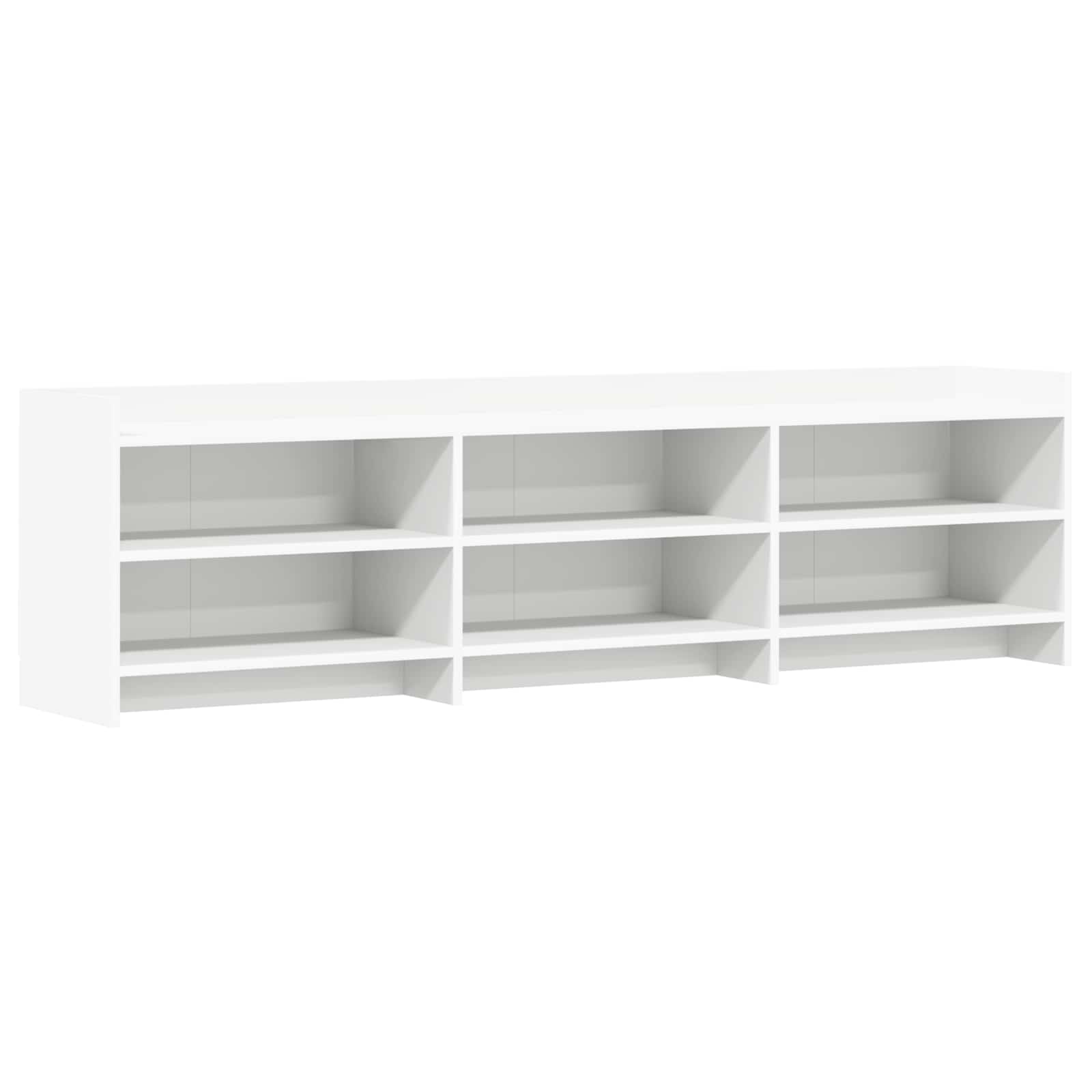 Meuble TV 168 x 33 x 47 cm Blanc Bois d'ingénierie