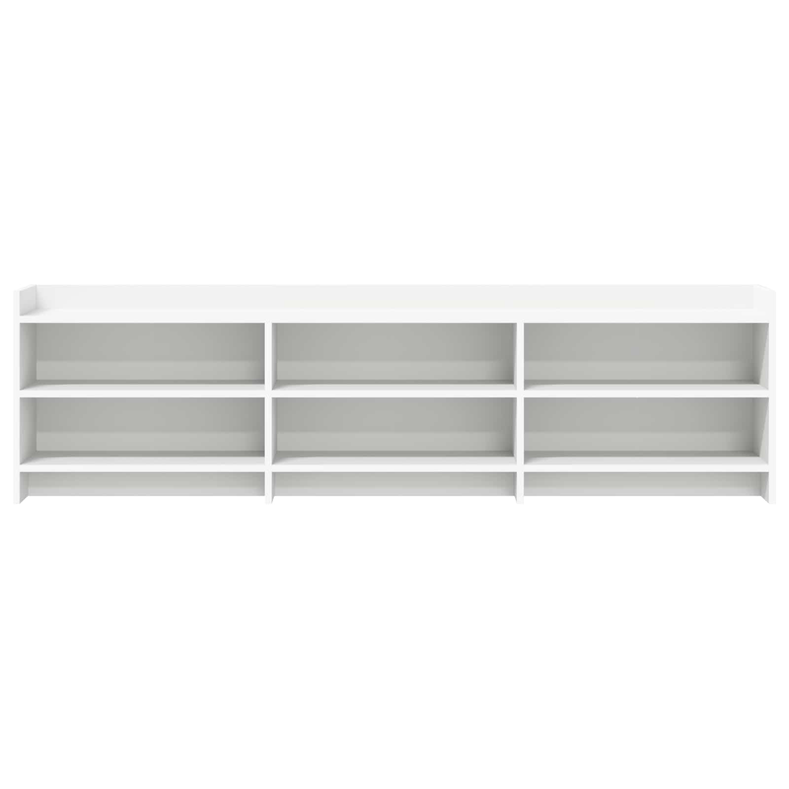 Meuble TV 168 x 33 x 47 cm Blanc Bois d'ingénierie