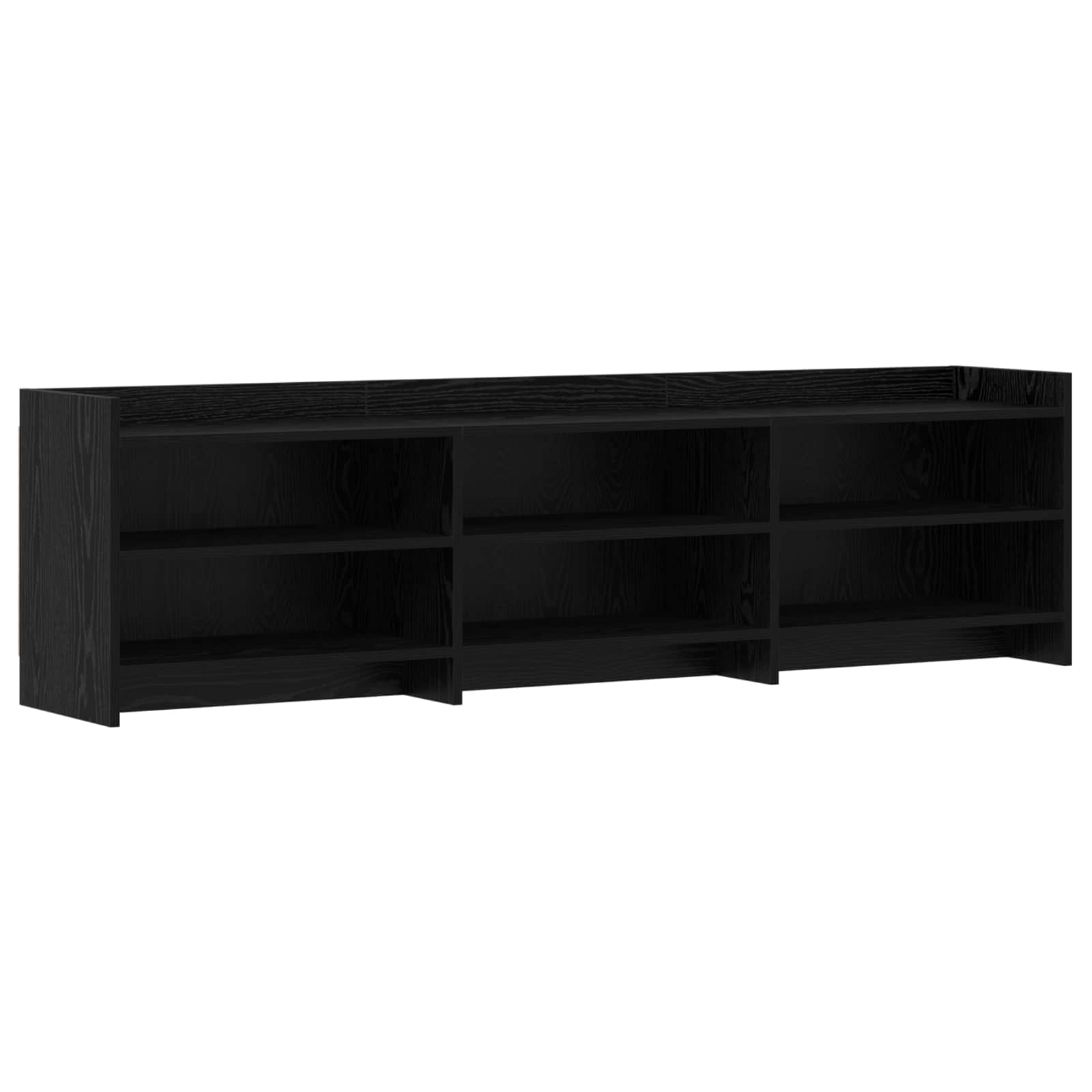 Meuble TV 168 x 33 x 47 cm Chêne noir Bois d'ingénierie