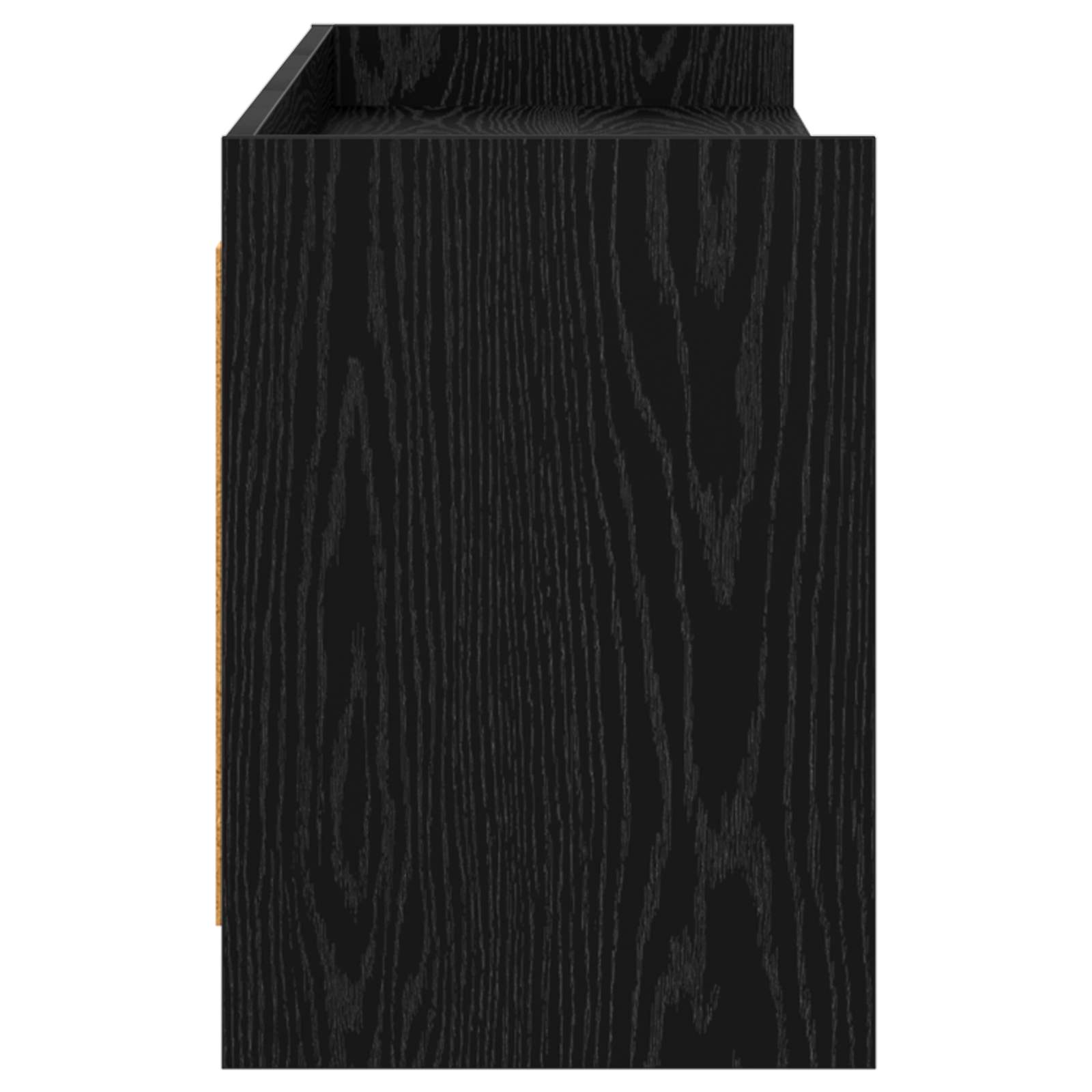 Meuble TV 168 x 33 x 47 cm Chêne noir Bois d'ingénierie