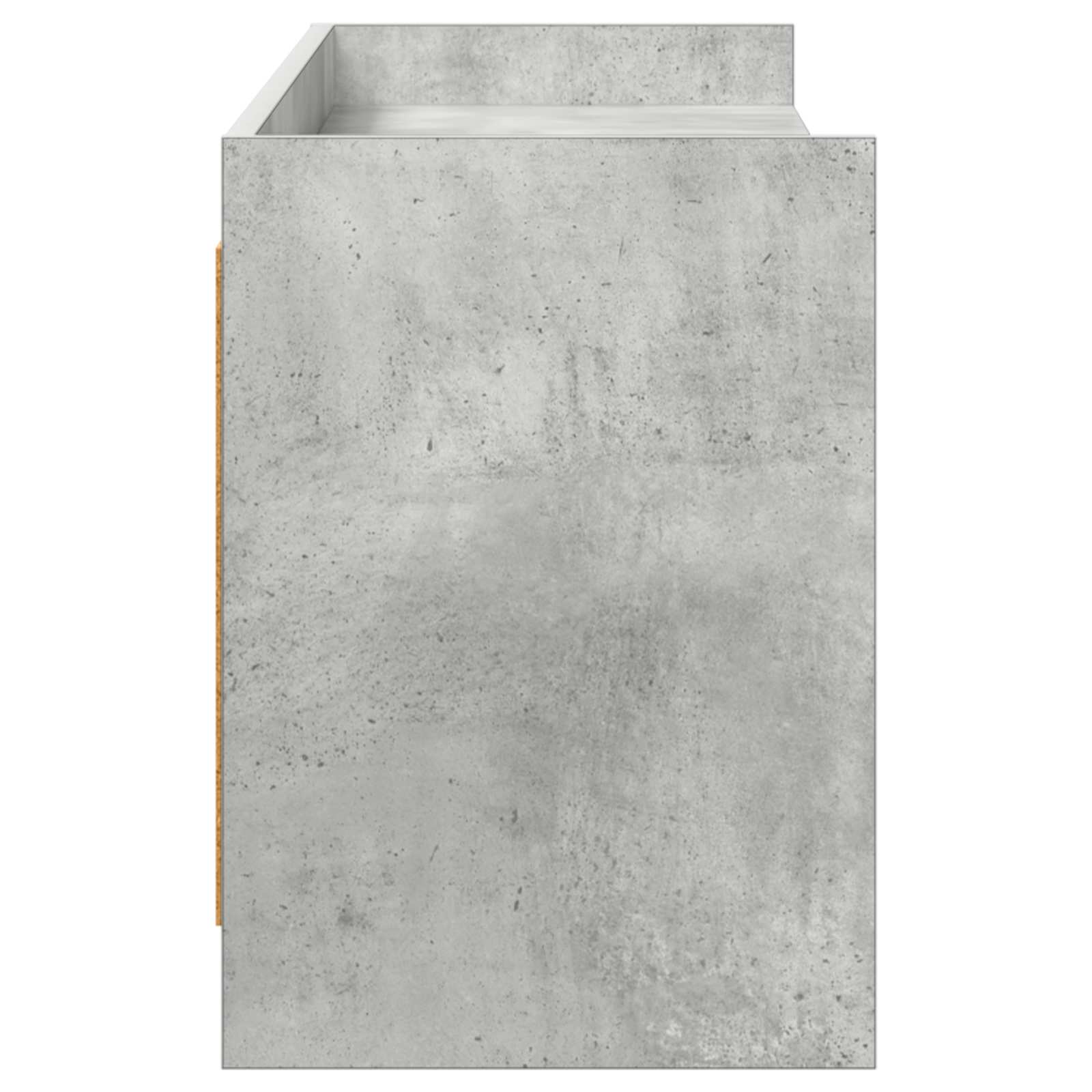 Meuble TV 168 x 33 x 47 cm Gris béton Bois d'ingénierie