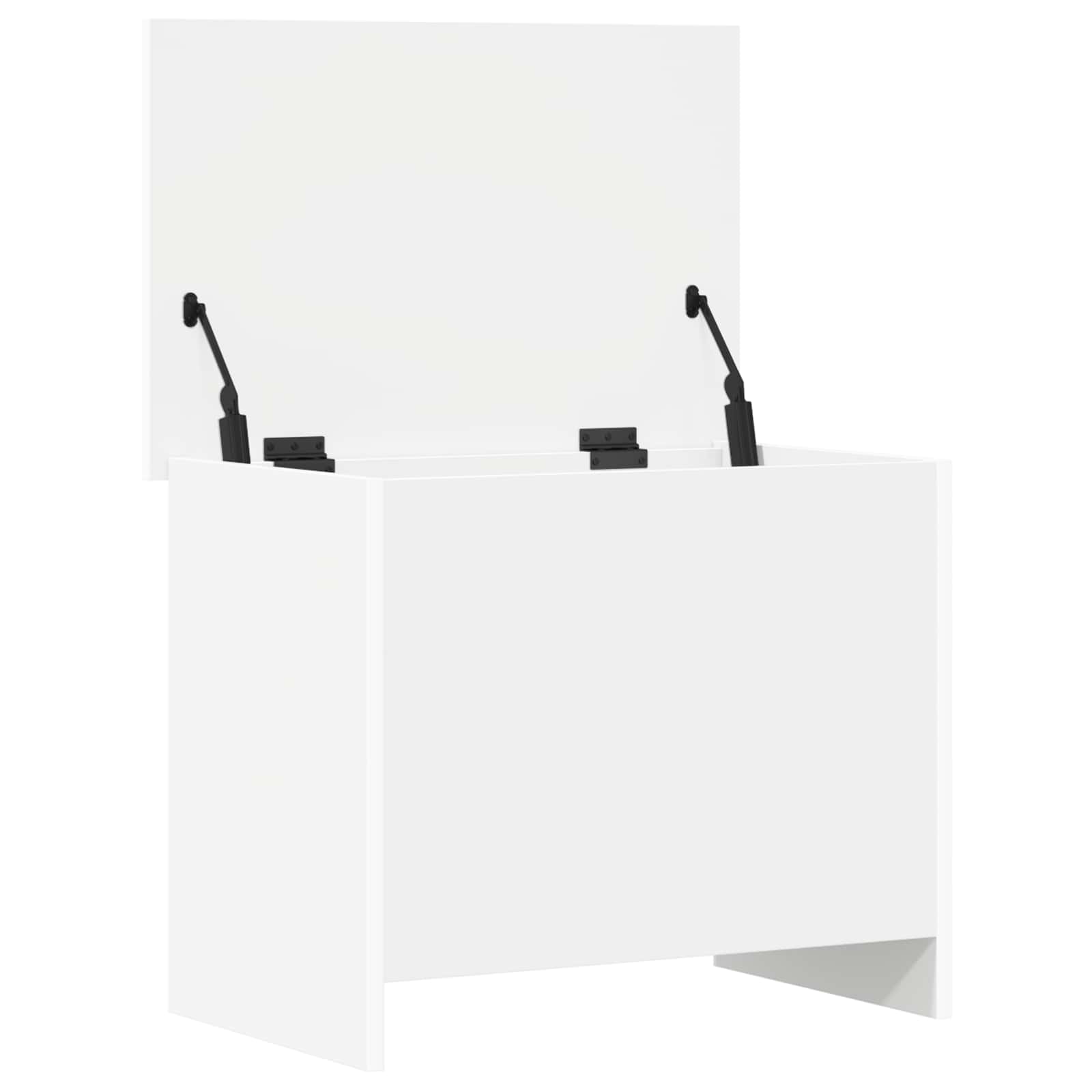 Coffre de rangement Blanc 60 x 40 x 50 cm Bois d'ingénierie - XIOS