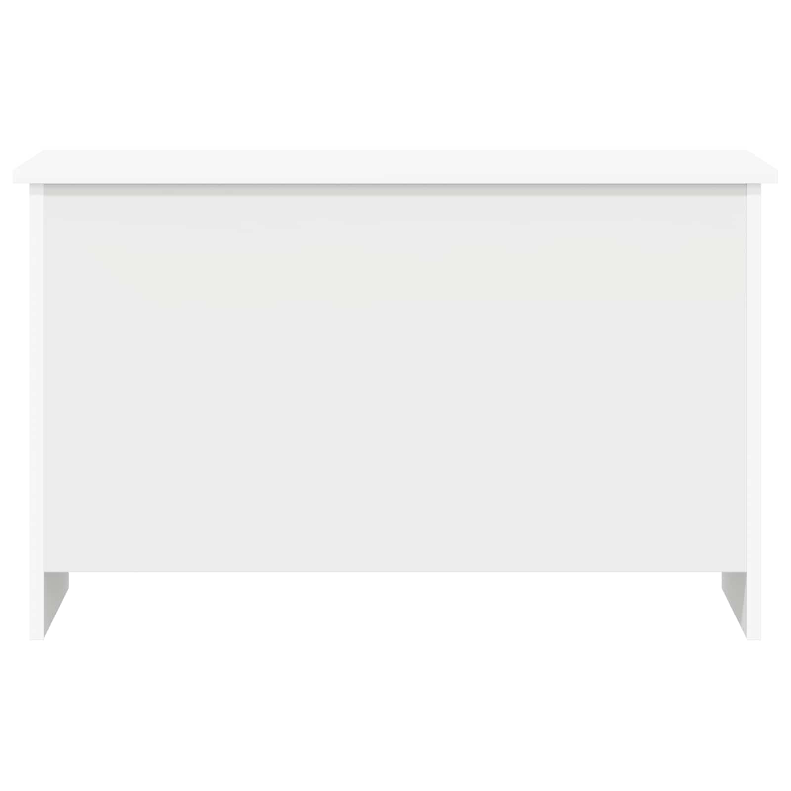 Coffre de rangement Blanc 80 x 40 x 50 cm Bois d'ingénierie