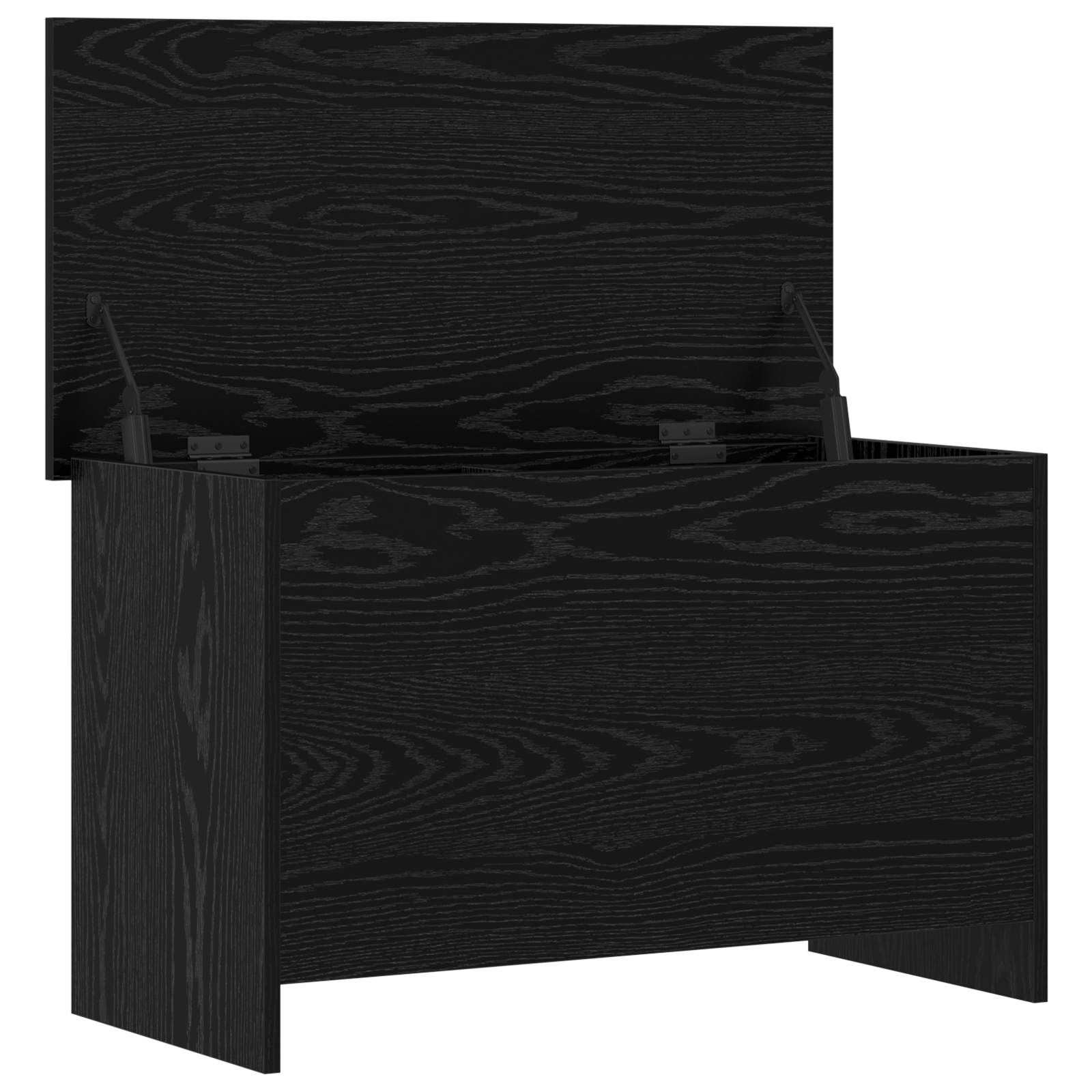 Coffre de rangement avec stockage Chêne noir 80 x 40 x 50 cm